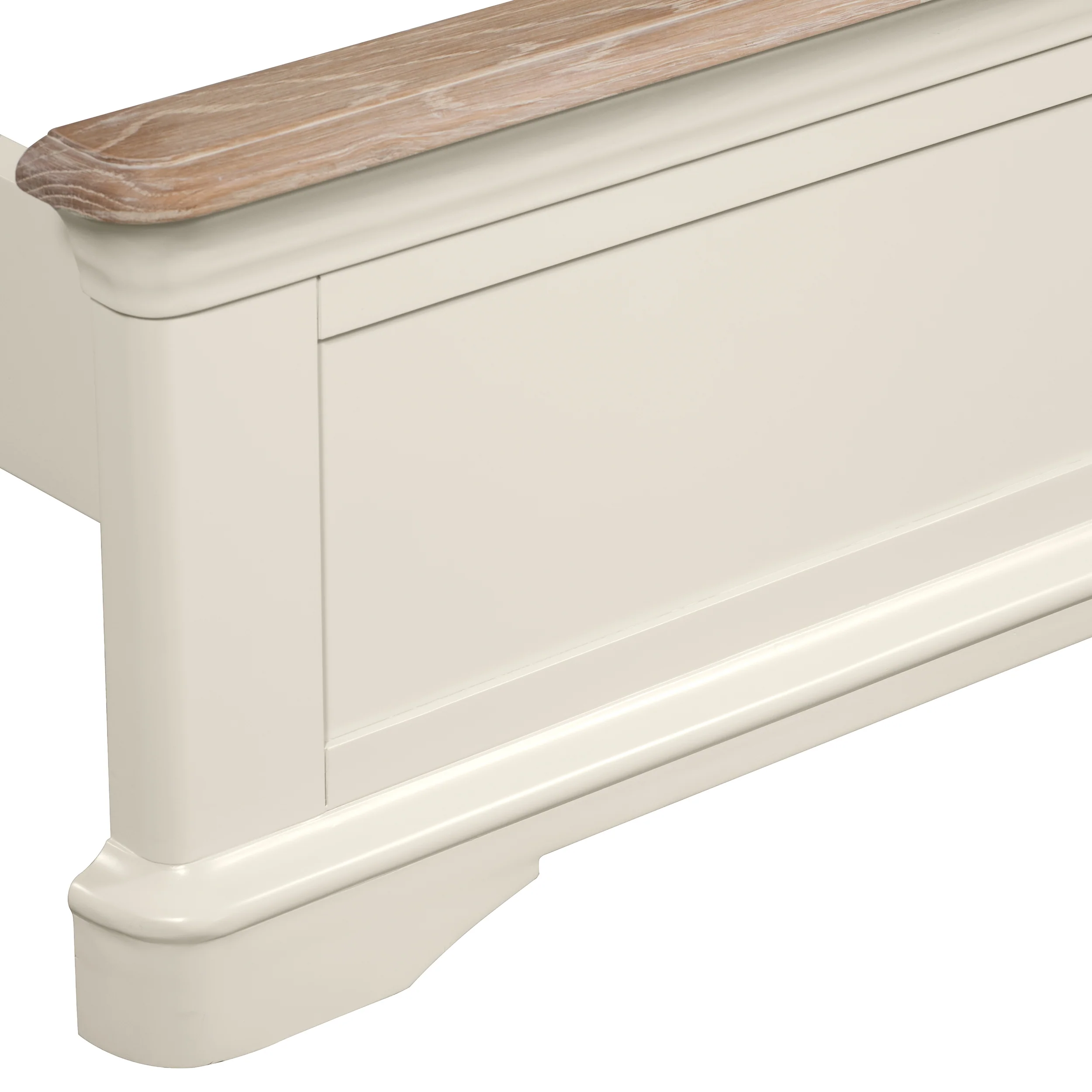 Brighton Warm White Painted 5ft Kingsize Bed - Grade B - Image 5