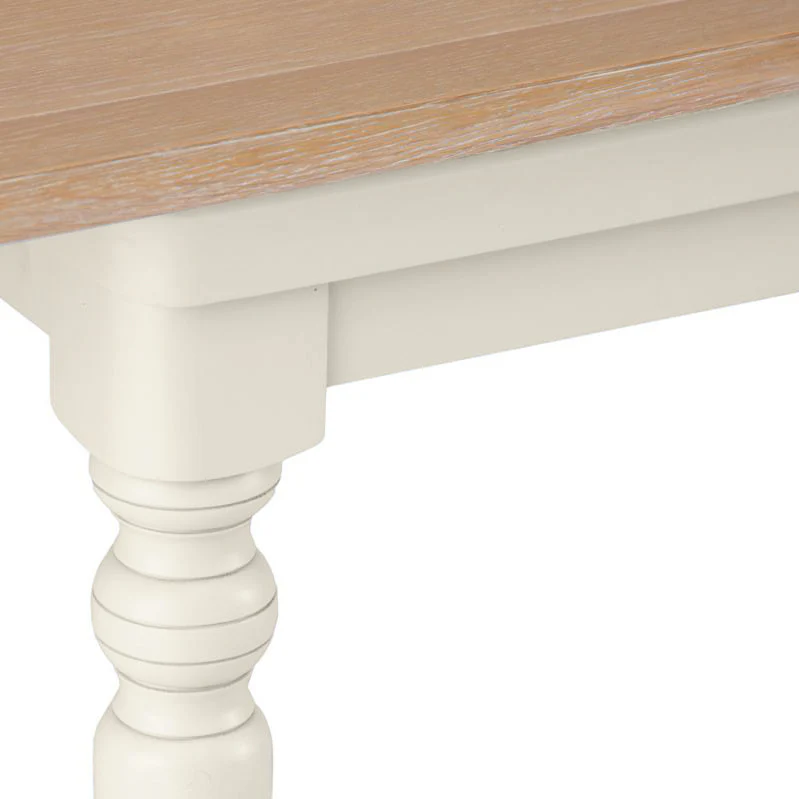 Brighton Warm White Painted Extending Dining Table (1.8 m-2.3 m) - Grade B - Image 10
