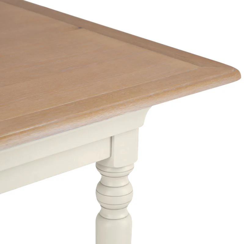 Brighton Warm White Painted Extending Dining Table (1.8 m-2.3 m) - Grade B - Image 12