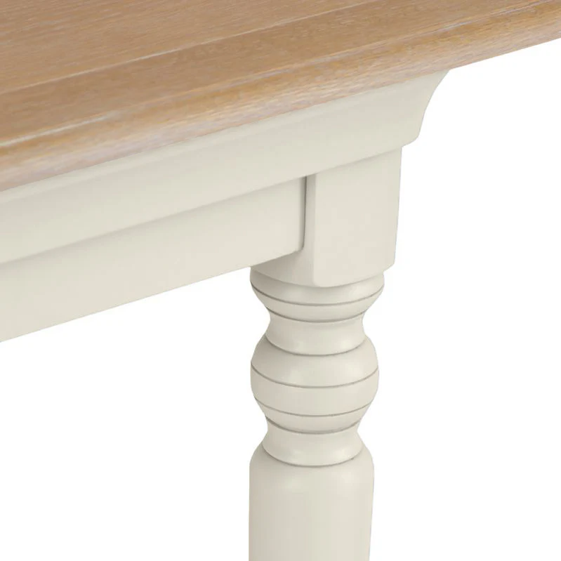 Brighton Warm White Painted Extending Dining Table (1.8 m-2.3 m) - Grade B - Image 13