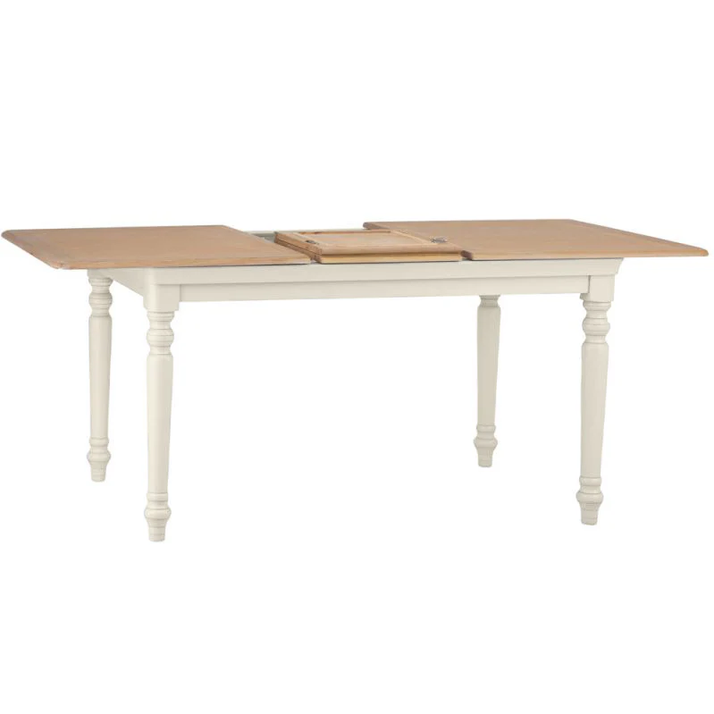 Brighton Warm White Painted Extending Dining Table (1.8 m-2.3 m) - Grade B - Image 6