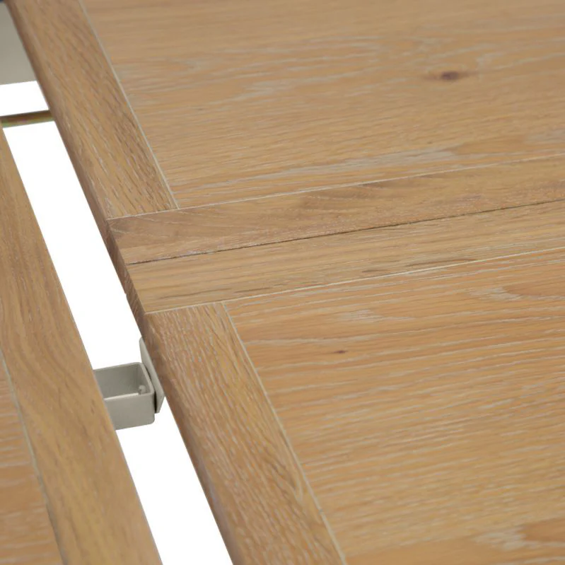 Brighton Warm White Painted Extending Dining Table (1.8 m-2.3 m) - Grade B - Image 7