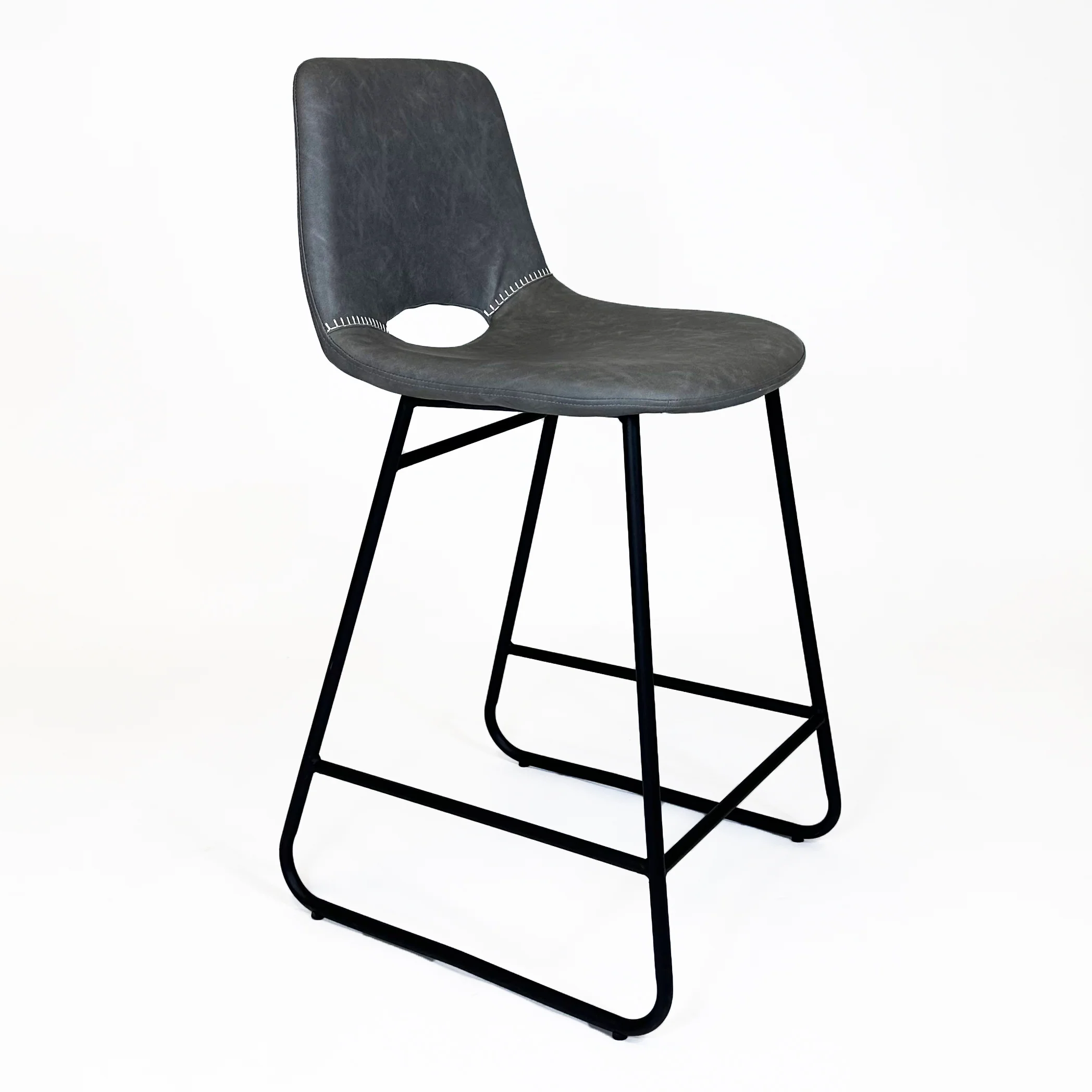 Bromley Industrial Bar Stool | Grey - Image 3
