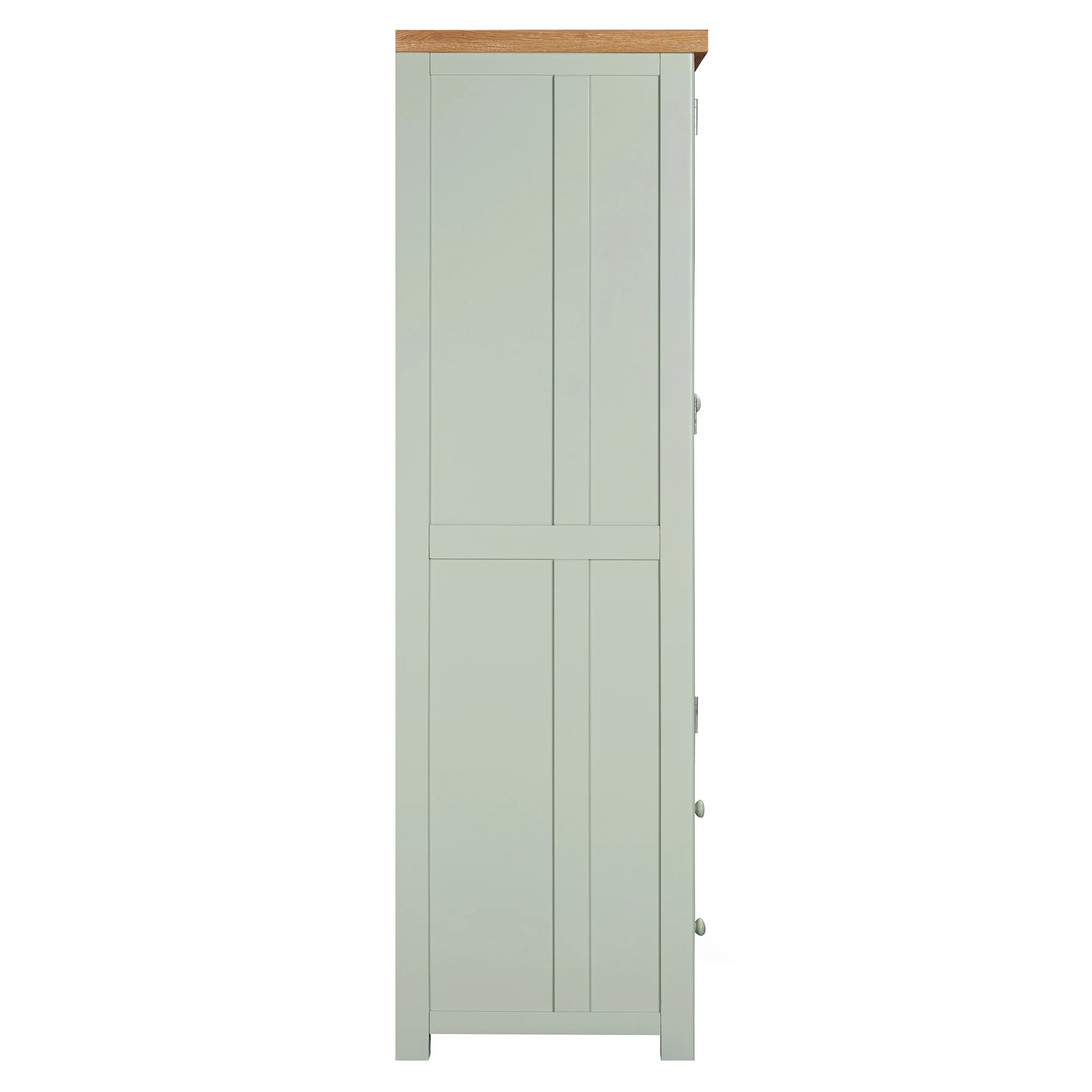 Burford Sage Green Painted Oak Double Larder Unit - Image 7