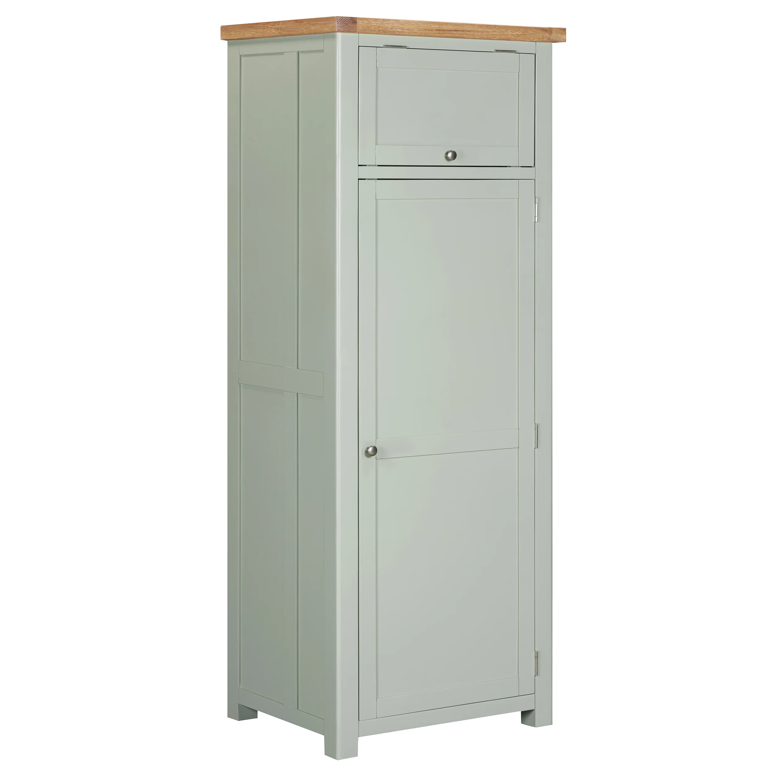 Burford Sage Green Painted Oak Pantry Unit - Image 6