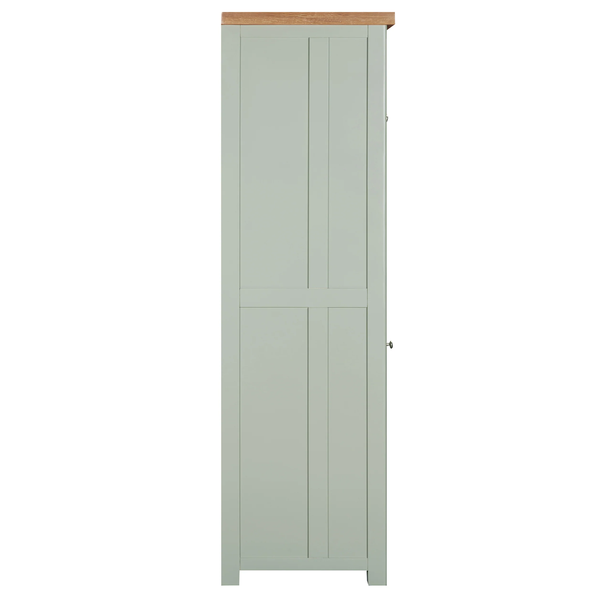 Burford Sage Green Painted Oak Pantry Unit - Image 8