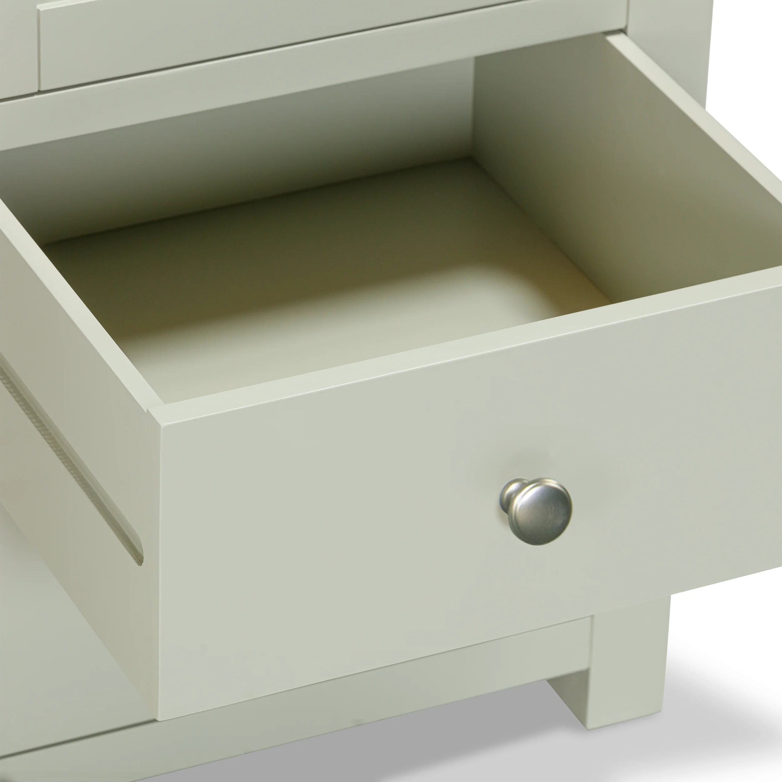 Burford Sage Green Painted Oak Triple Larder Unit - Image 13