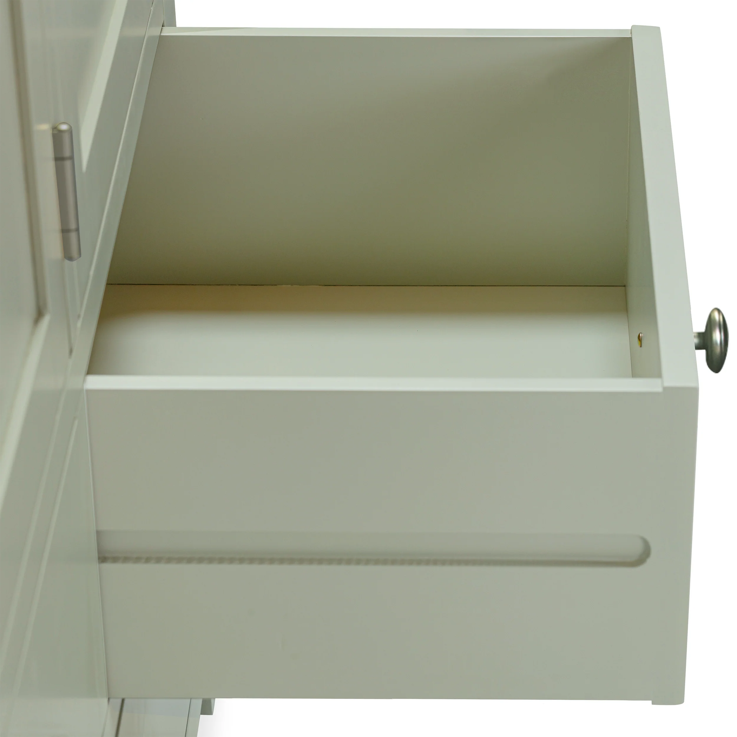 Burford Sage Green Painted Oak Triple Larder Unit - Image 14