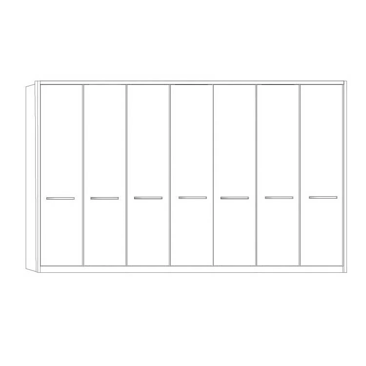 Cairns Wiemann 7 Door Wardrobe - Image 4