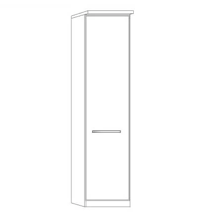 Cairns Wiemann 1 Door Wardrobe - Image 4