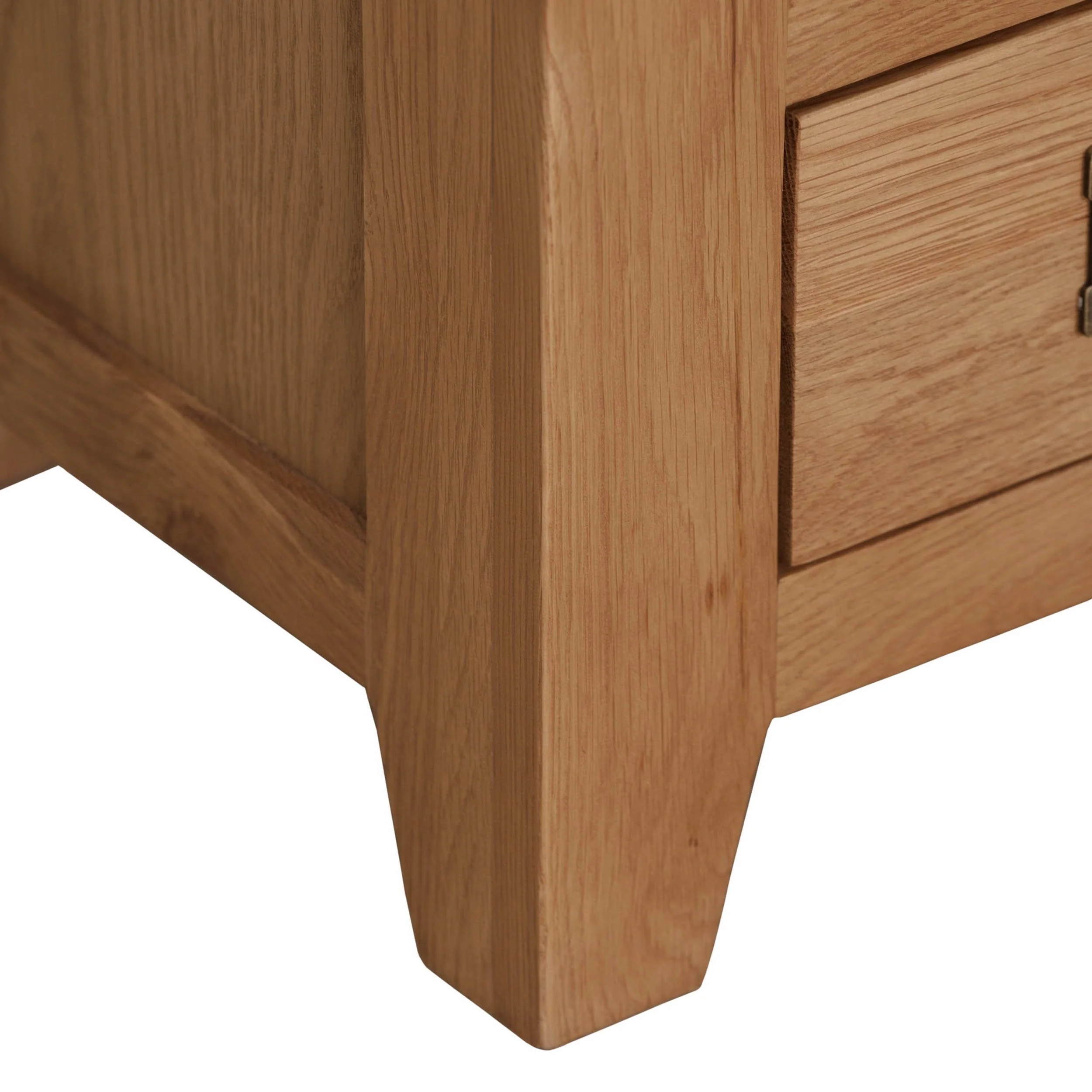Cambridge Oak 2 Drawer Console Table - Image 9
