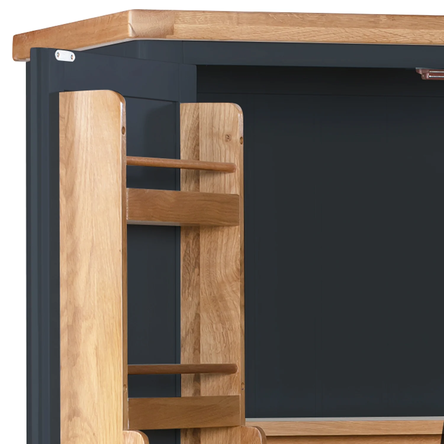 Cambridge Blue Painted Oak Larder Unit - Image 7