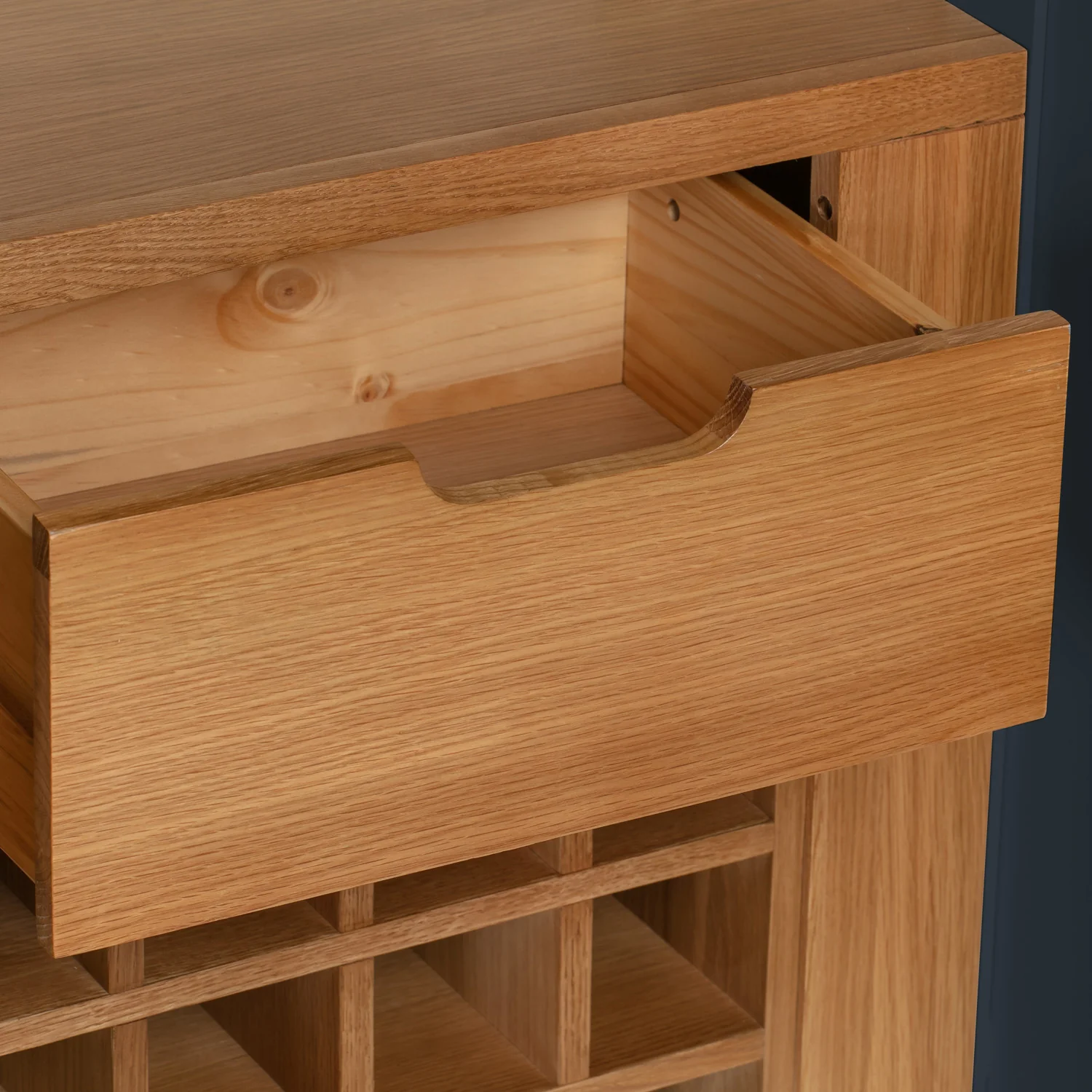 Cambridge Blue Painted Oak Pantry Unit - Image 7