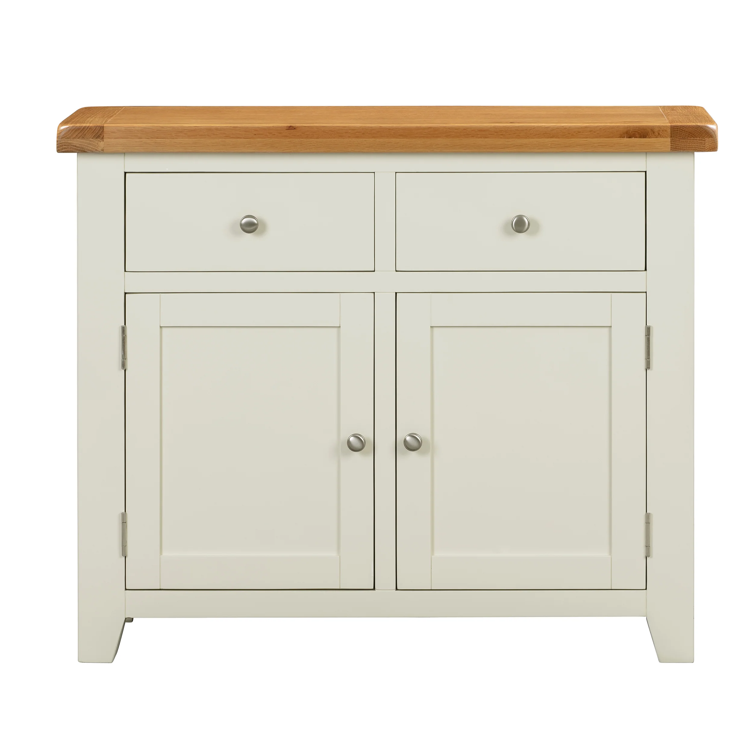 Cambridge Classic Cream Painted Oak 2 Door 2 Drawer Sideboard - Image 4