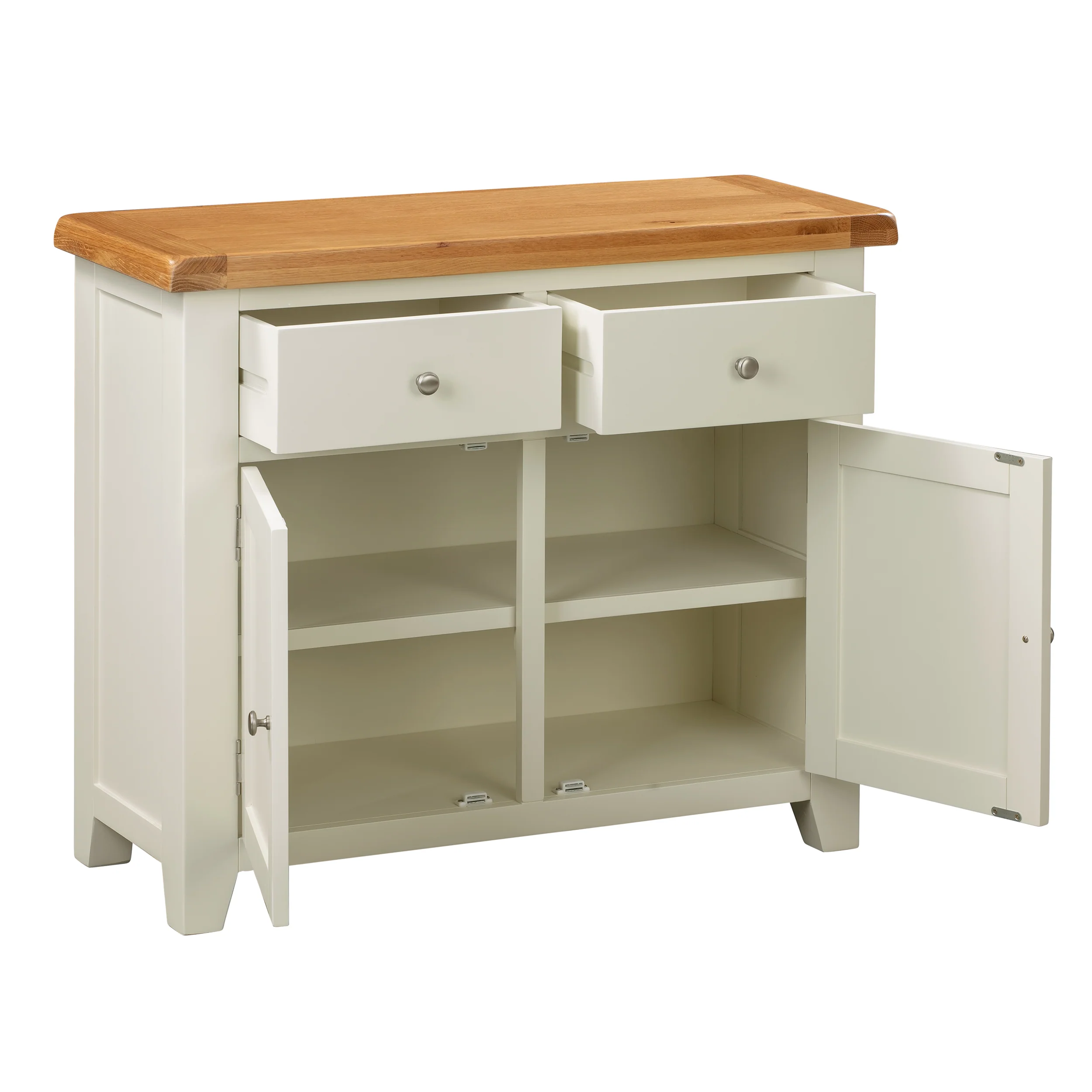 Cambridge Classic Cream Painted Oak 2 Door 2 Drawer Sideboard - Image 5