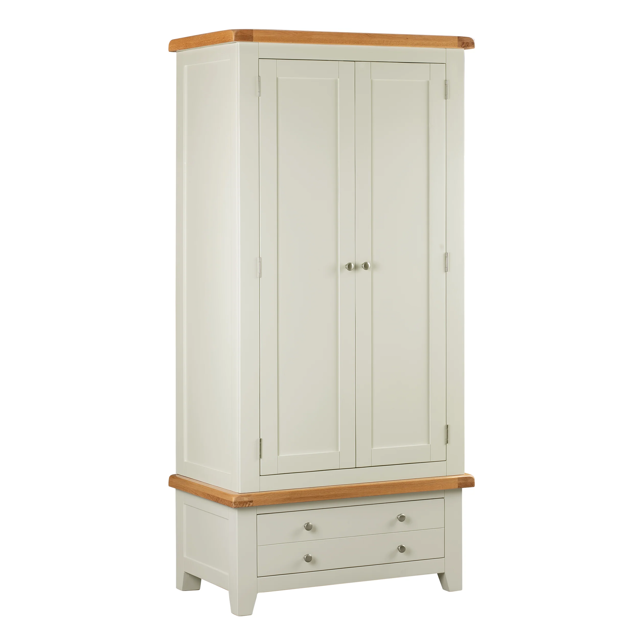 Cambridge Classic Cream Painted Oak Double Wardrobe - Image 3