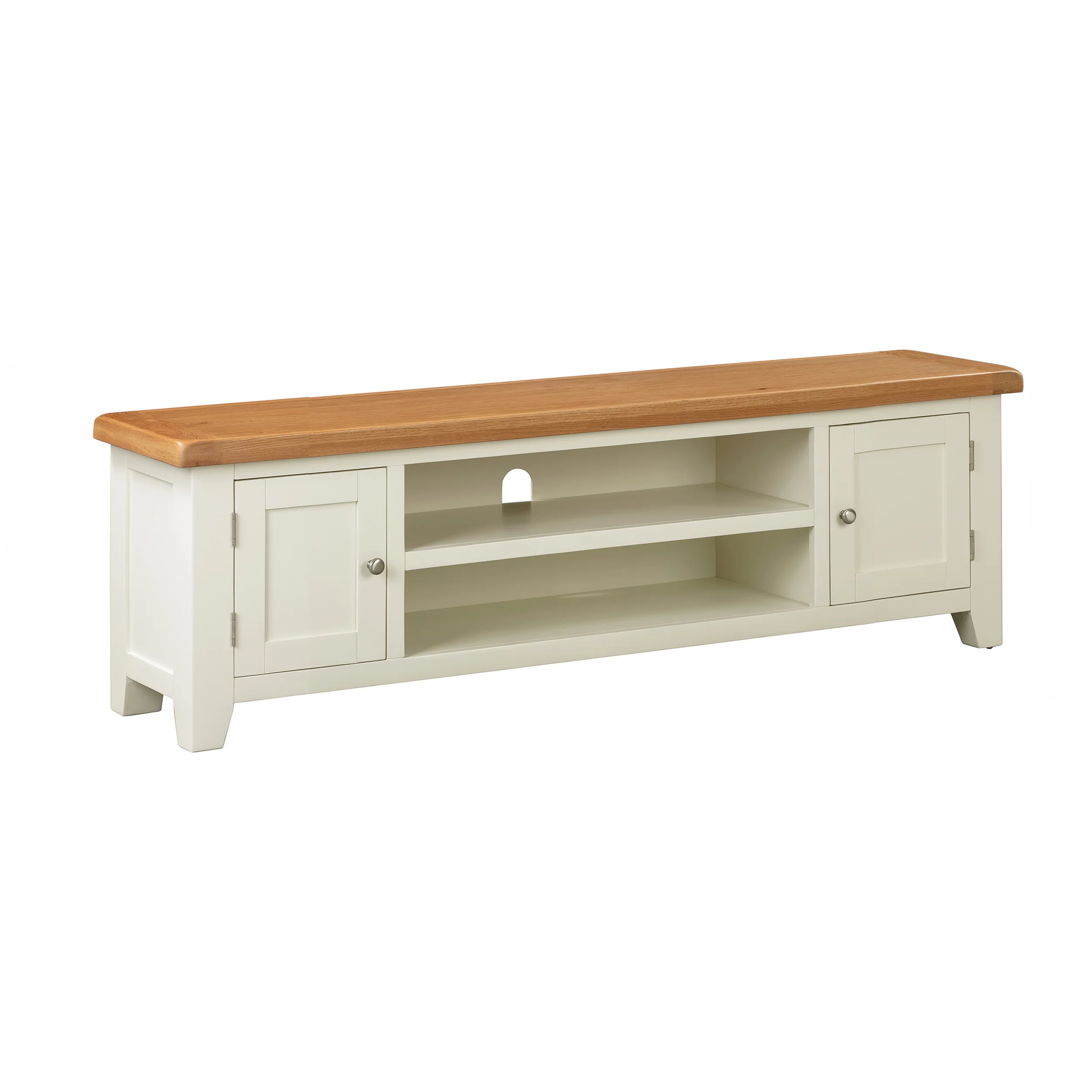 Cambridge Classic Cream Painted Oak Extra Large TV Unit - Image 3