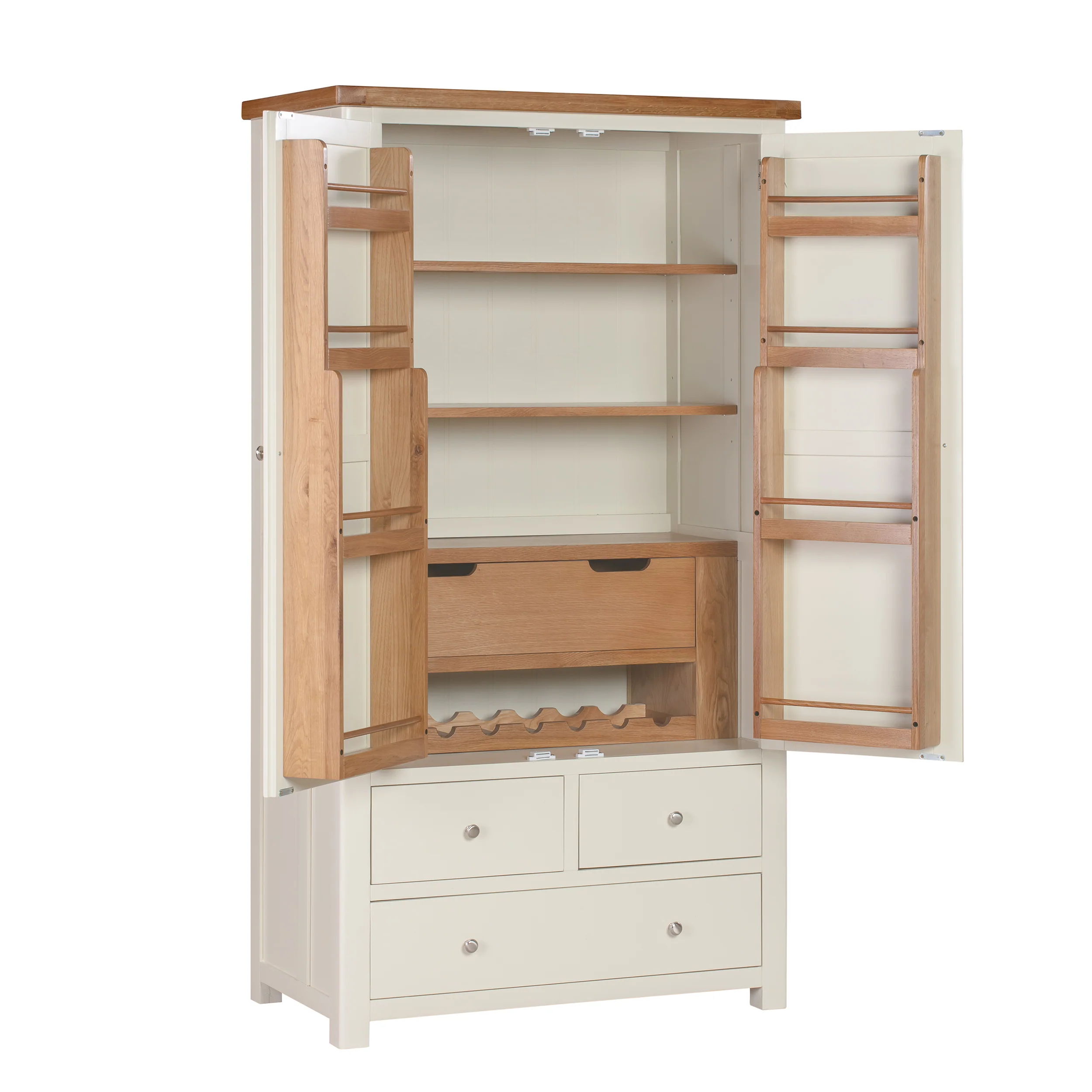 Cambridge Classic Cream Painted Oak Larder Unit - Image 6