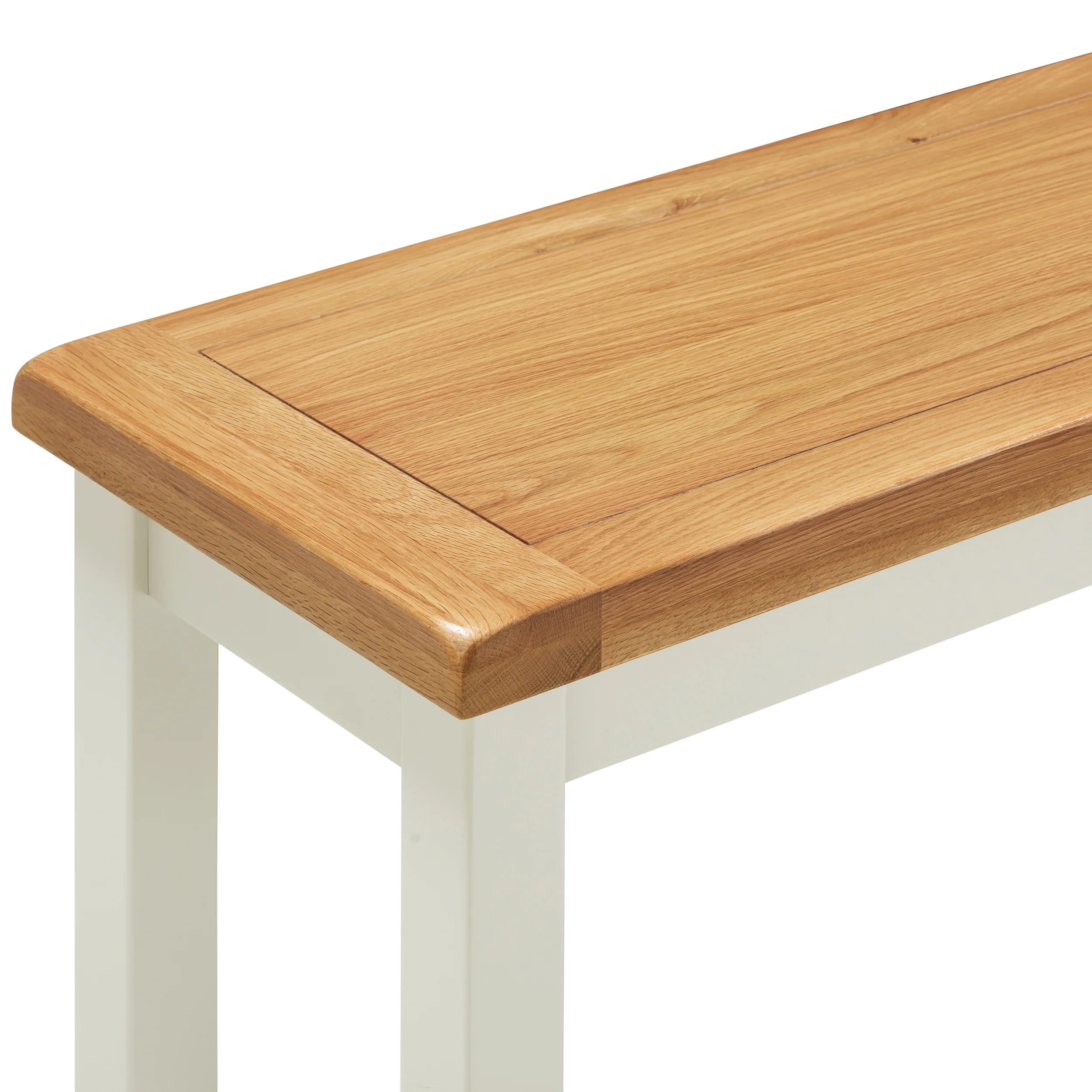 Cambridge Classic Cream Painted Oak Large Bench - Image 3