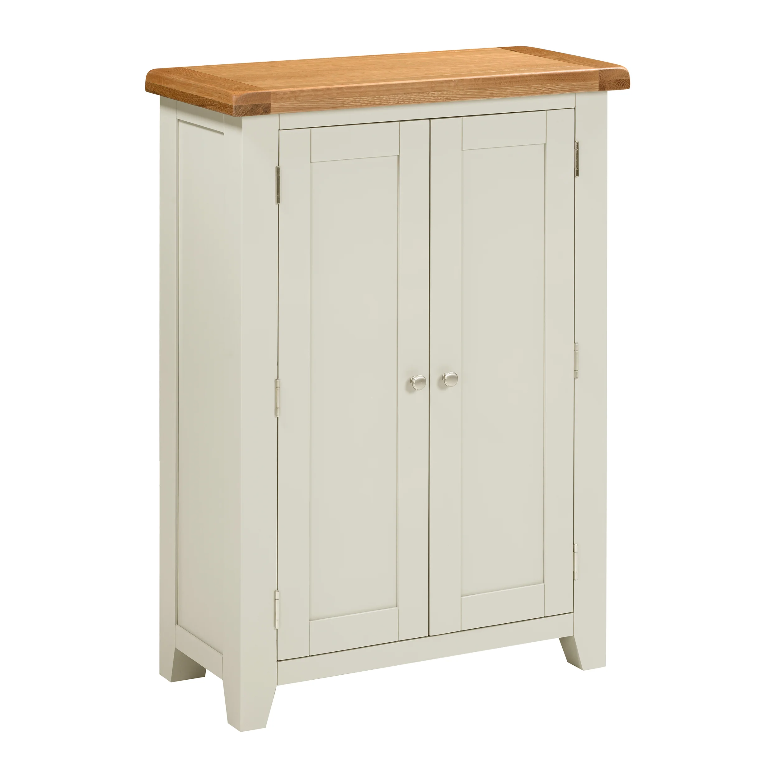Cambridge Classic Cream Painted Oak Large Shoe Cupboard - Image 3
