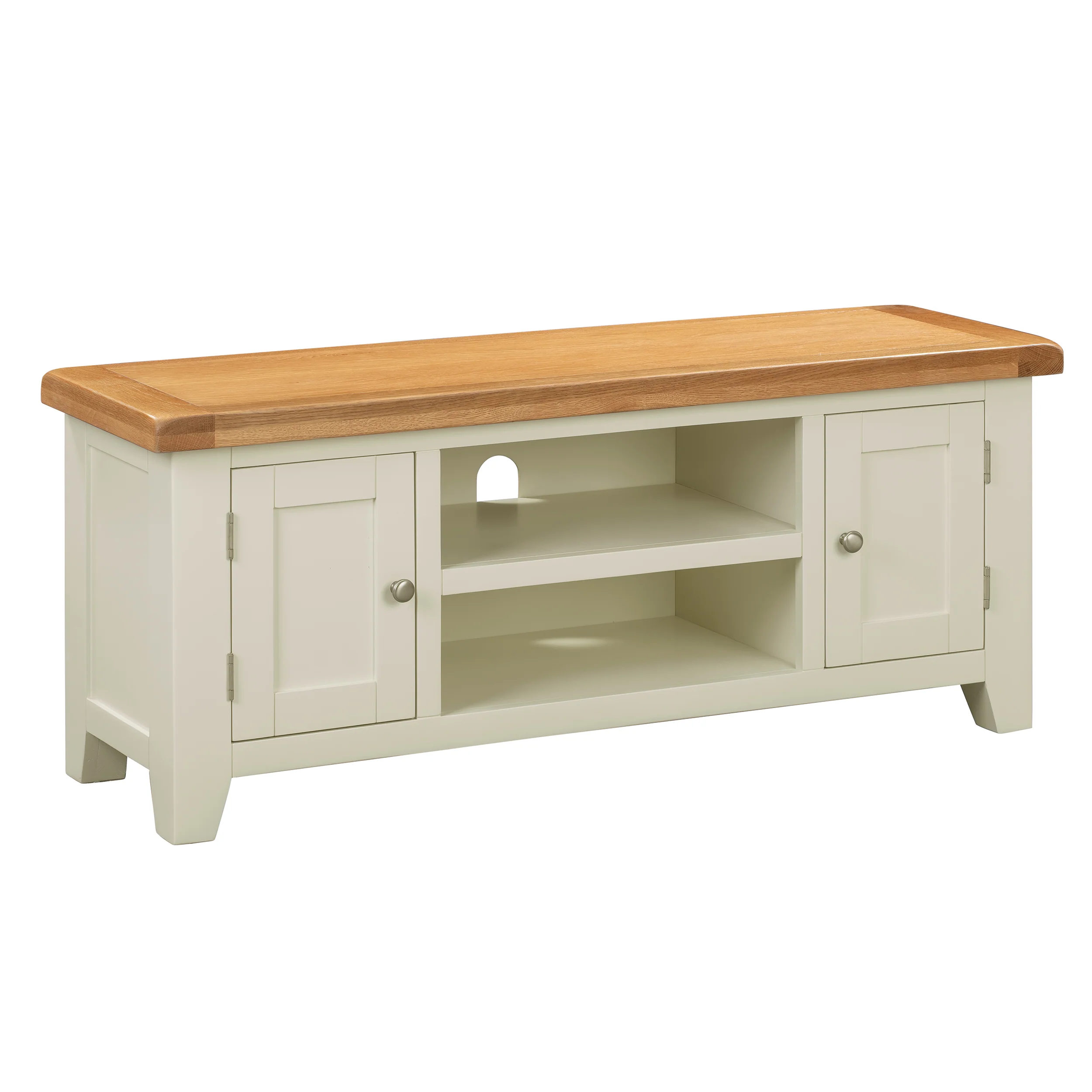 Cambridge Classic Cream Painted Oak Large TV Unit - Image 3