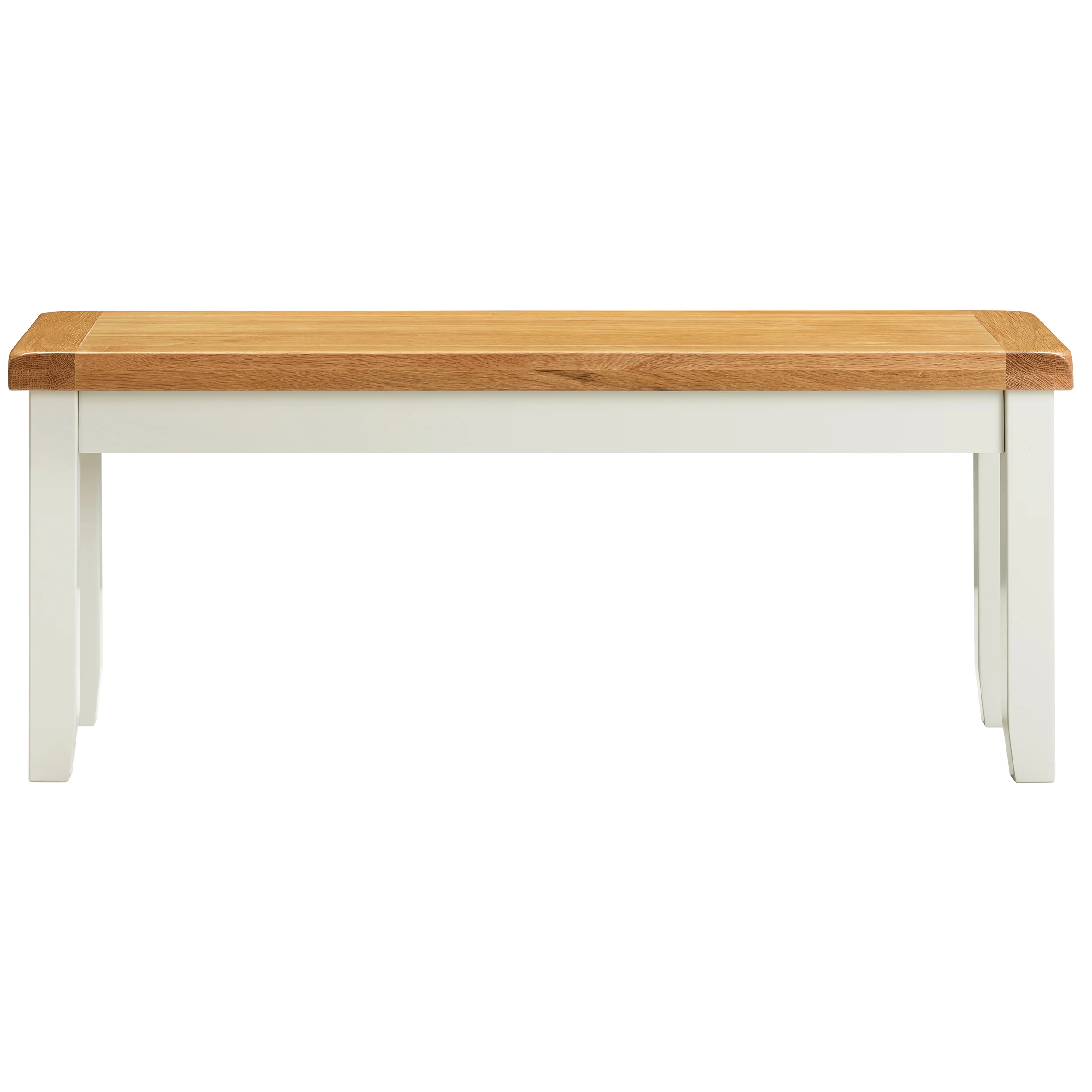 Cambridge Classic Cream Painted Oak Medium Bench - Image 2