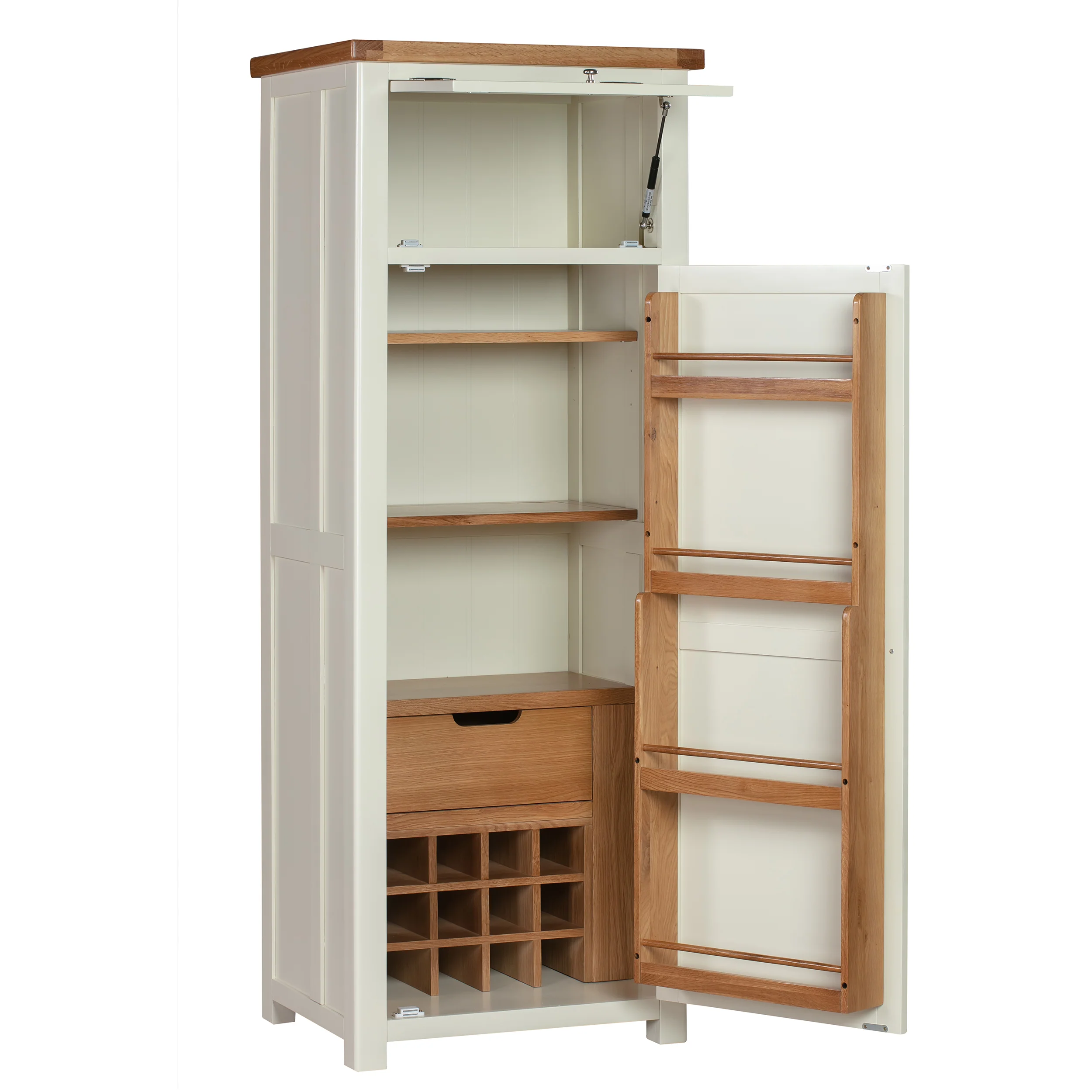 Cambridge Classic Cream Painted Oak Pantry Unit - Image 6