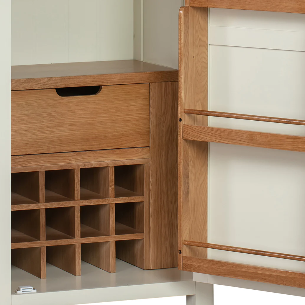 Cambridge Classic Cream Painted Oak Pantry Unit - Image 8