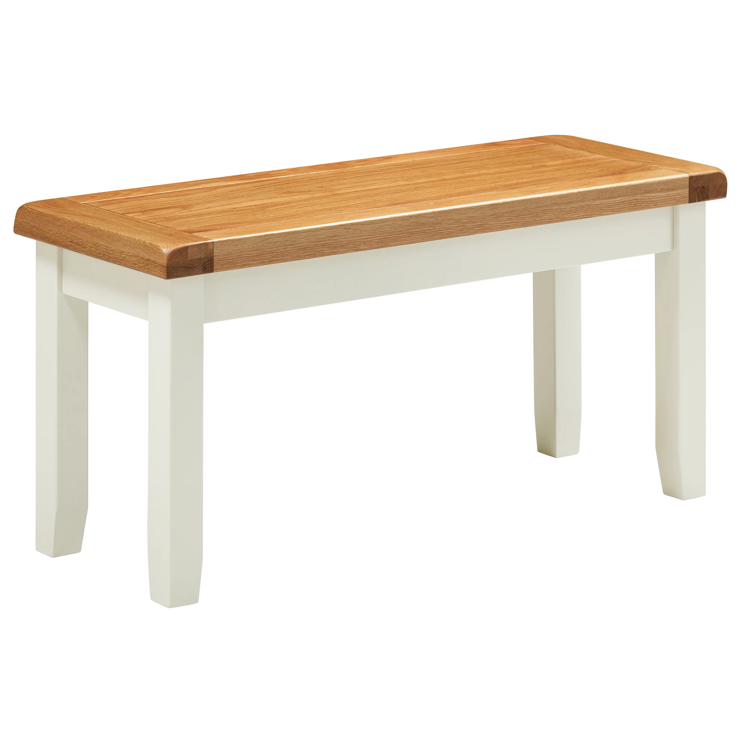 Cambridge Classic Cream Painted Oak Small Bench - Image 2