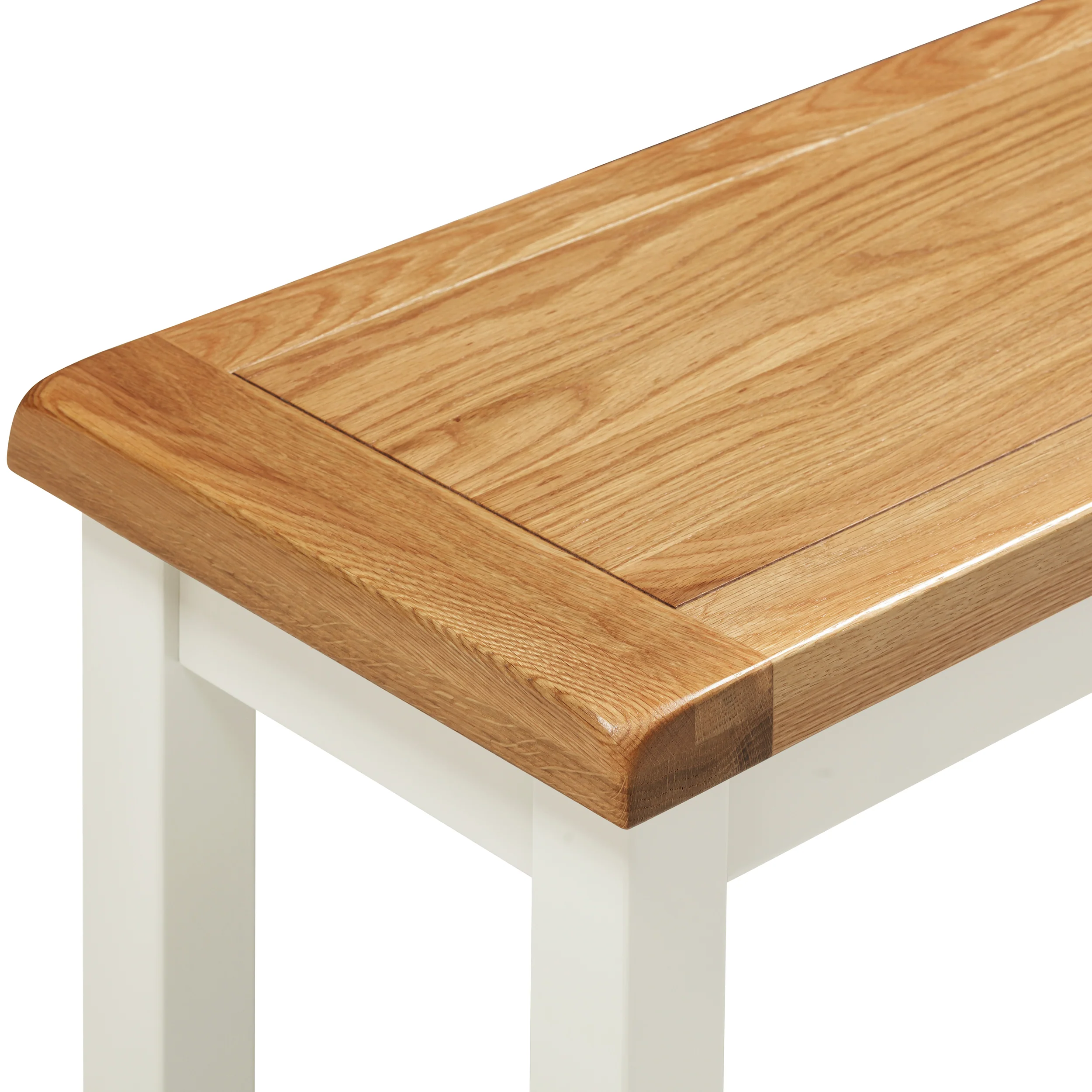 Cambridge Classic Cream Painted Oak Small Bench - Image 3