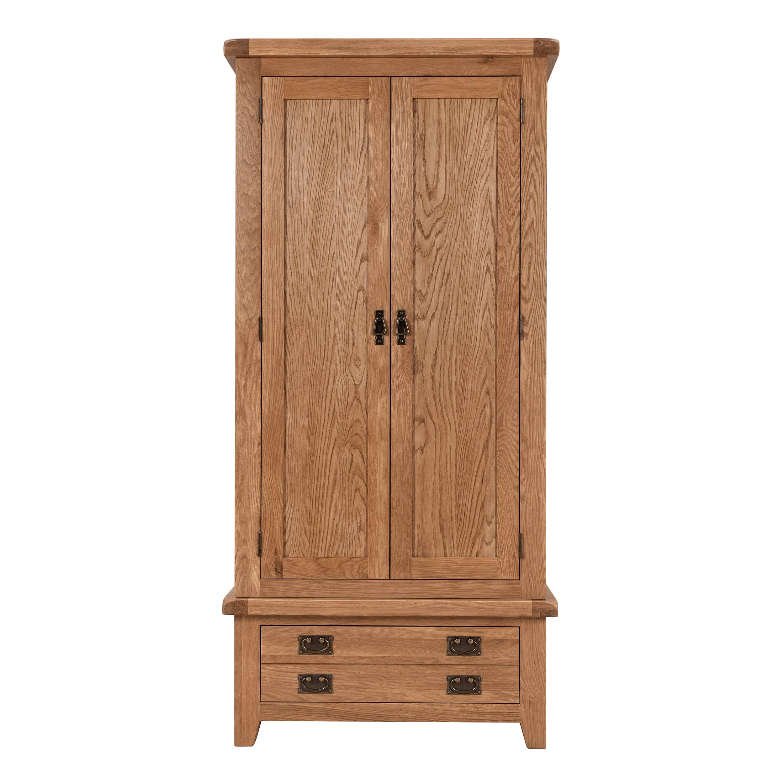 Cambridge Oak Double Wardrobe - Image 3