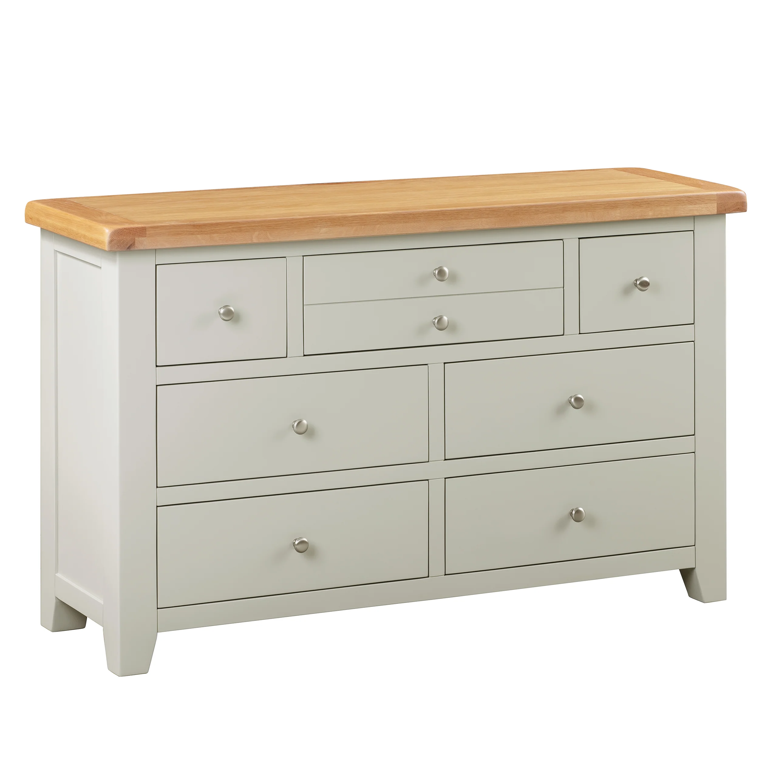 Cambridge Grey Painted Oak 3 Over 4 Chest Of Drawers - Image 3