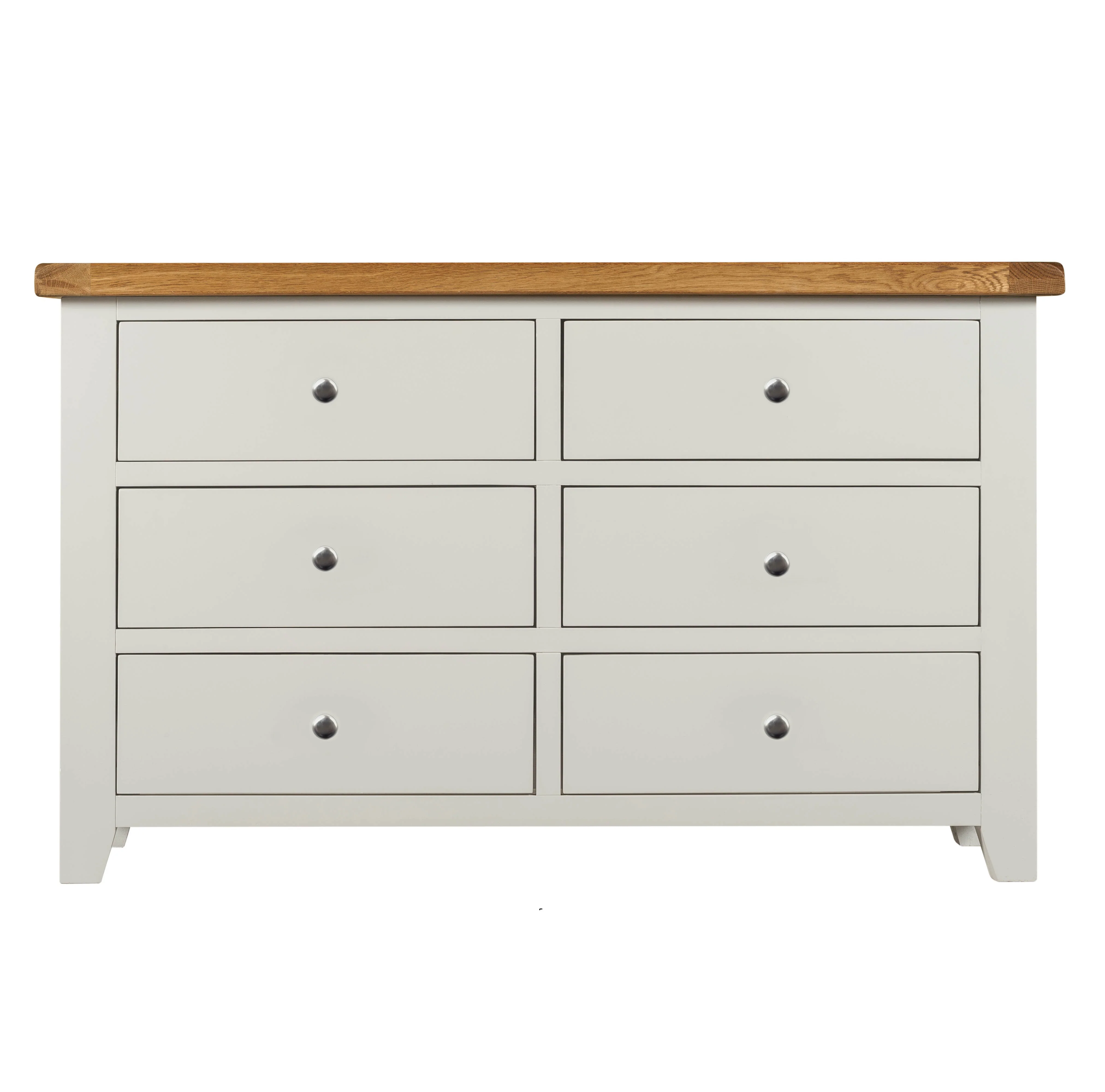Cambridge Grey Painted Oak 6 Drawer Chest - Image 3