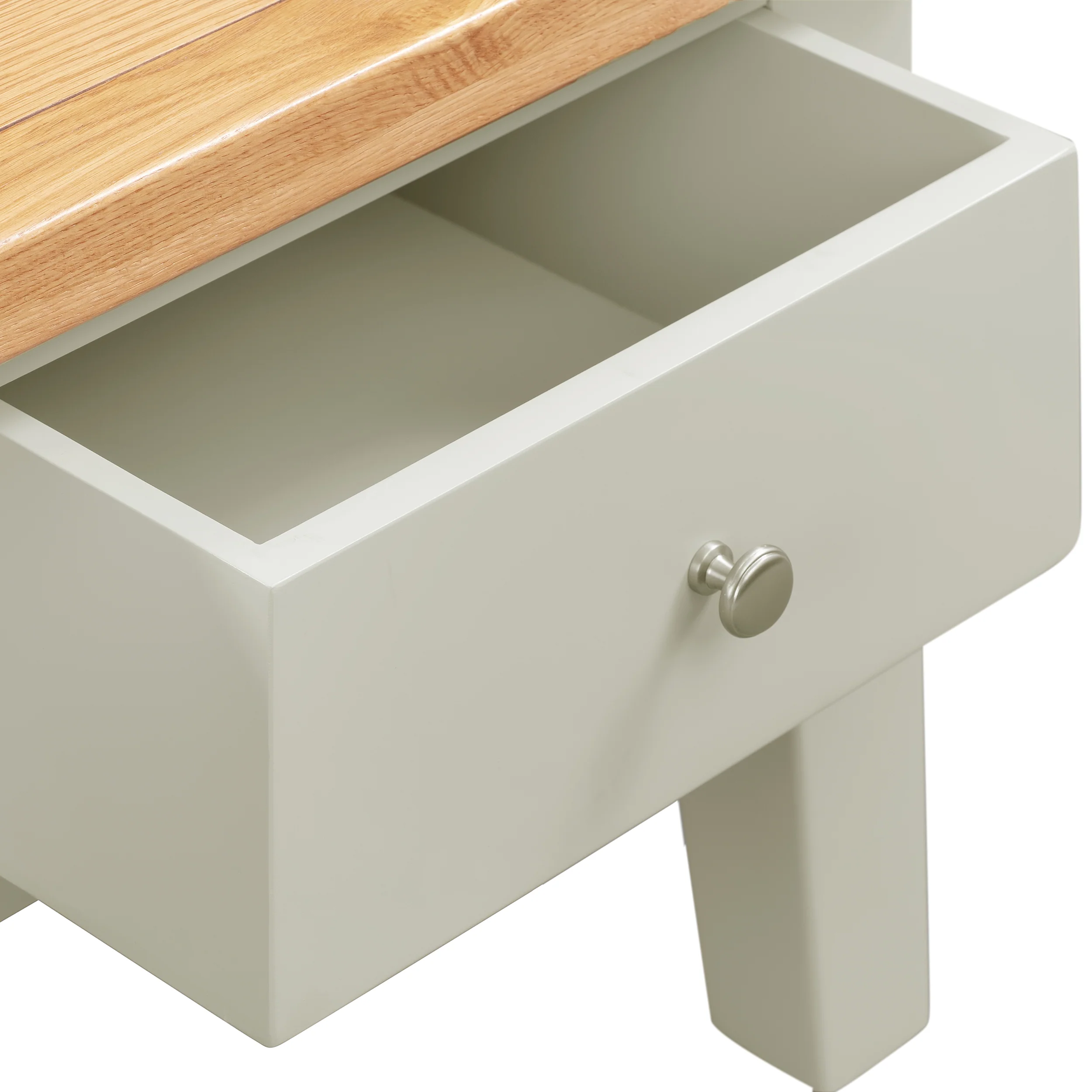 Cambridge Grey Painted Oak Coffee Table with Drawers - Image 6