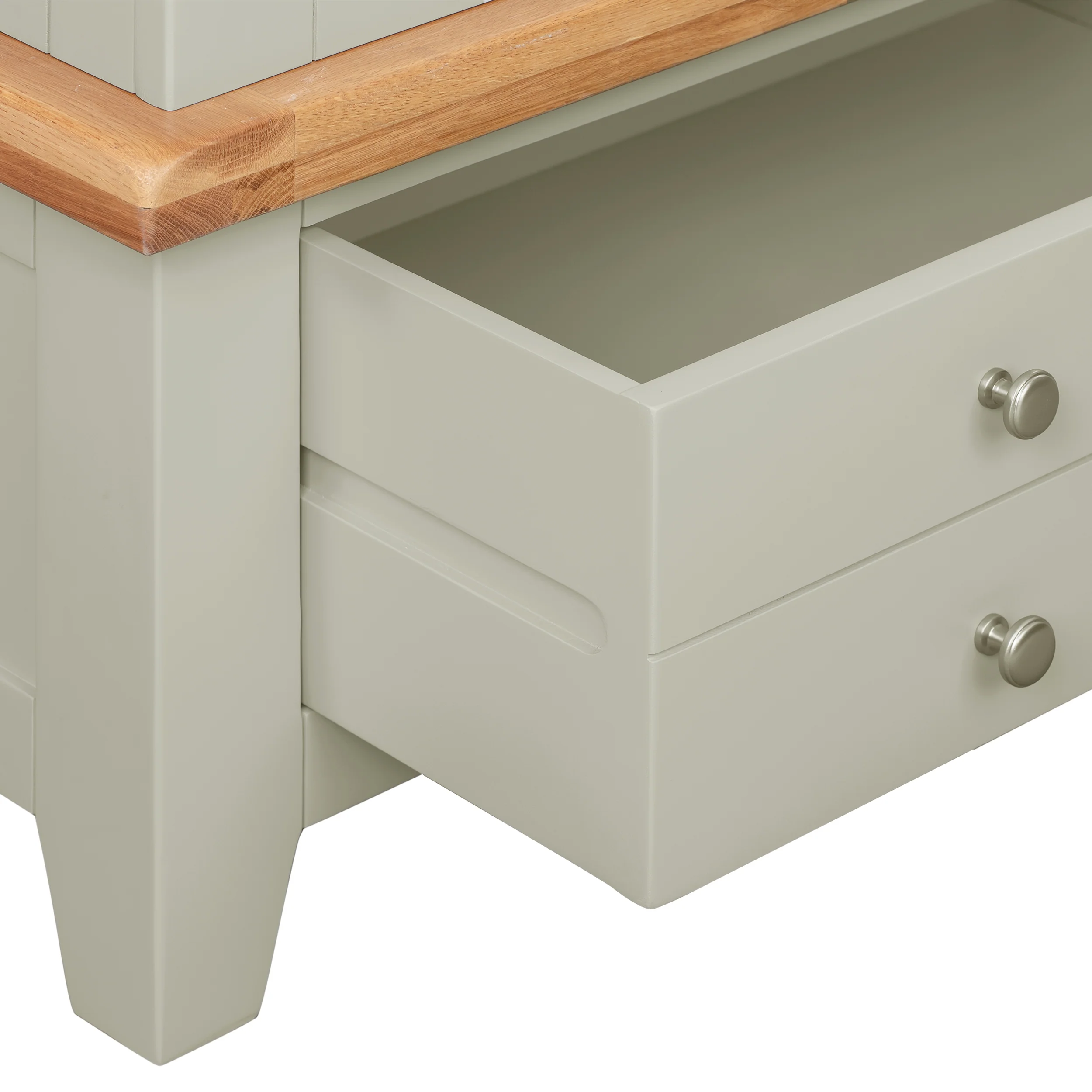 Cambridge Grey Painted Oak Double Wardrobe - Image 5