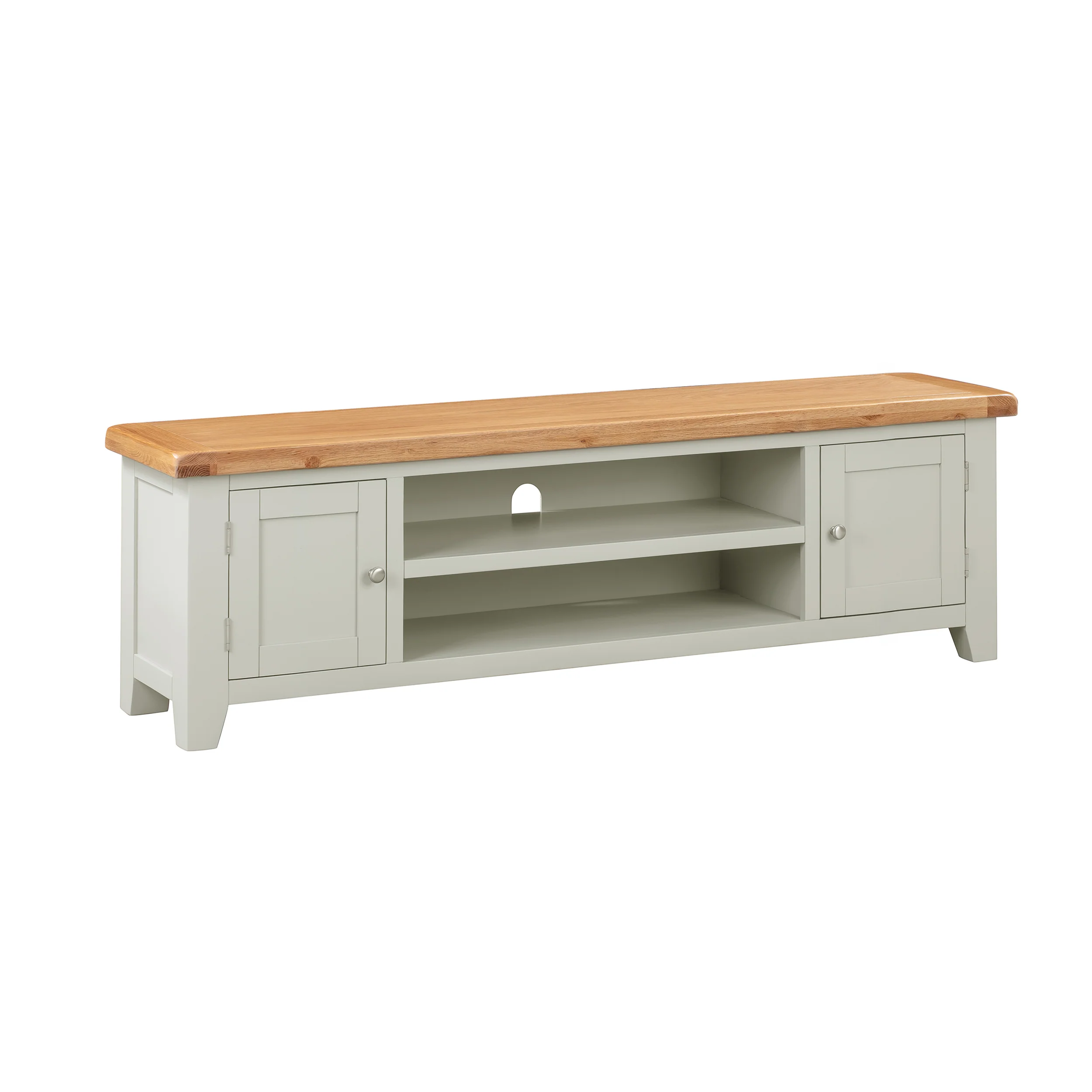 Cambridge Grey Painted Oak Extra Large TV Unit - Image 3