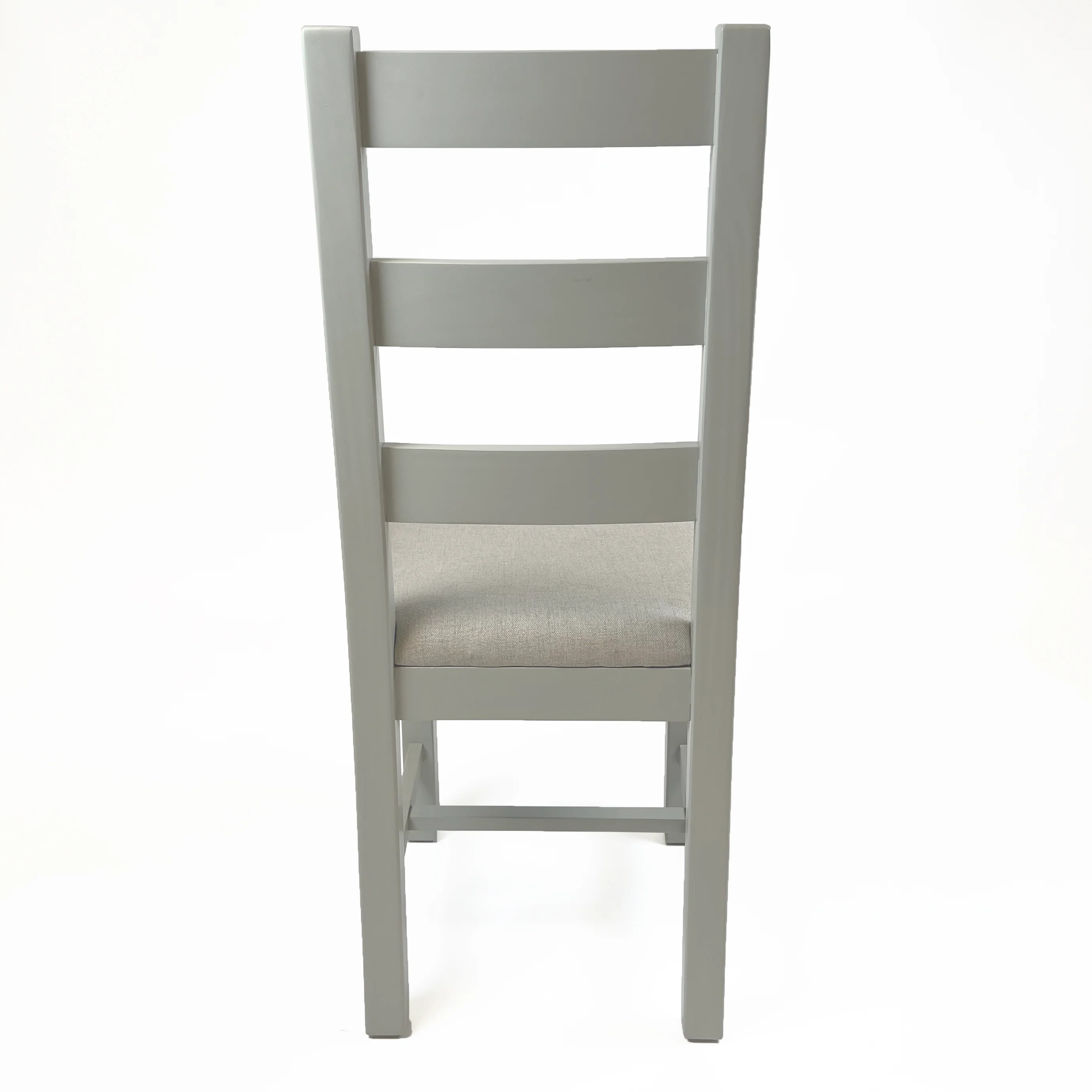 Cambridge Grey Painted Oak Ladder Back Dining Chair - Image 4