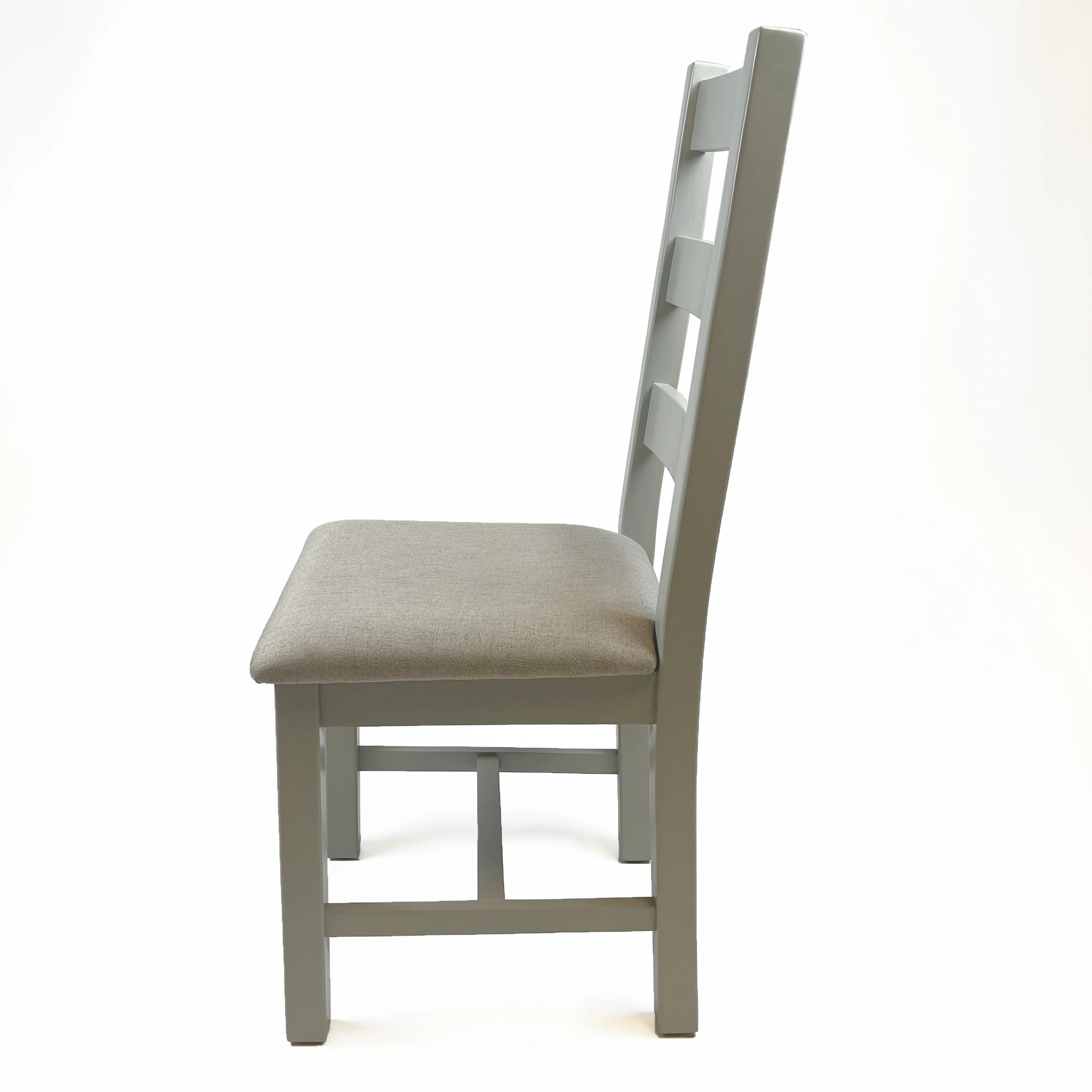 Cambridge Grey Painted Oak Ladder Back Dining Chair - Image 5