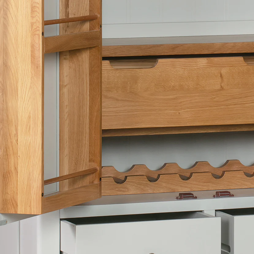Cambridge Grey Painted Oak Larder Unit - Image 7