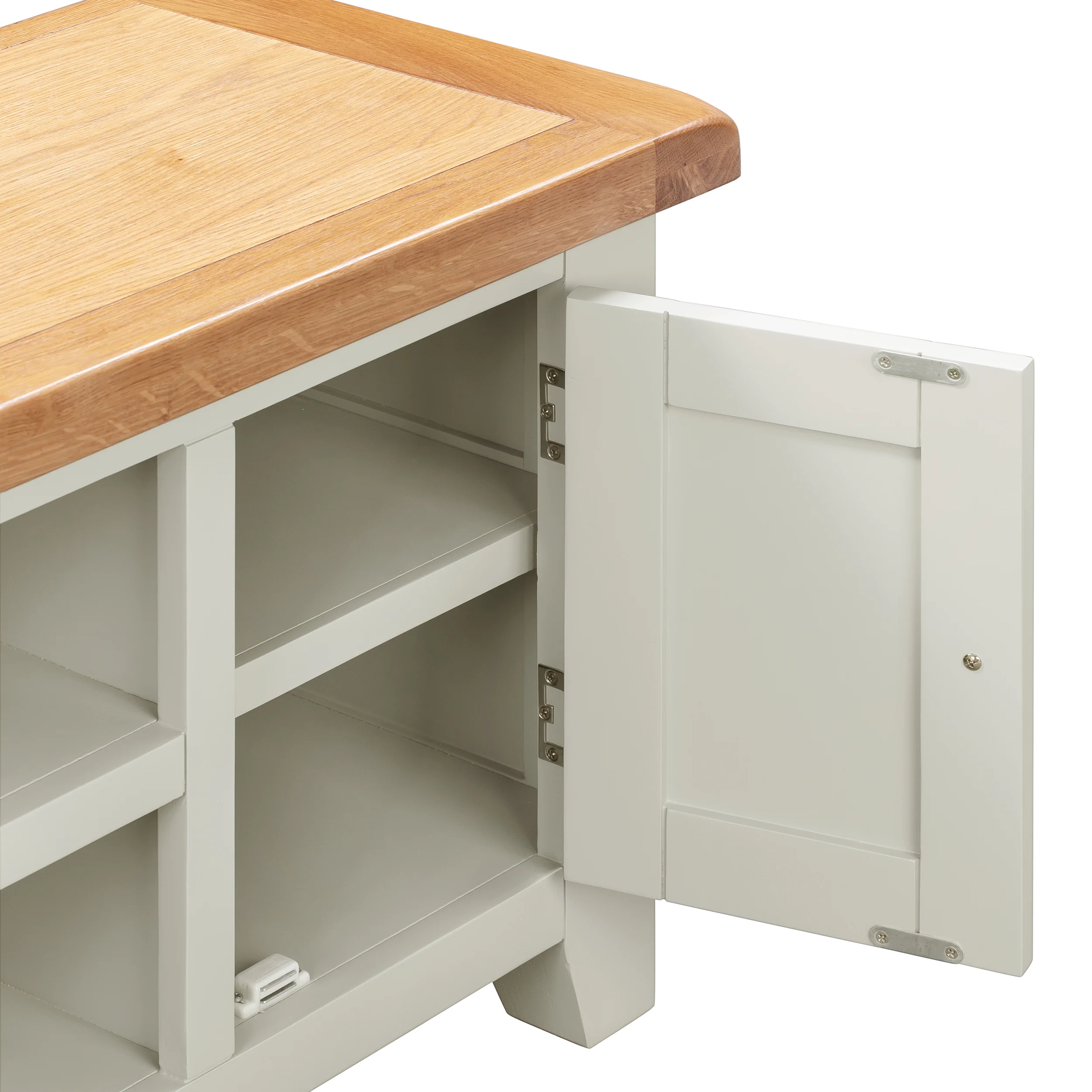Cambridge Grey Painted Oak Large TV Unit - Image 5