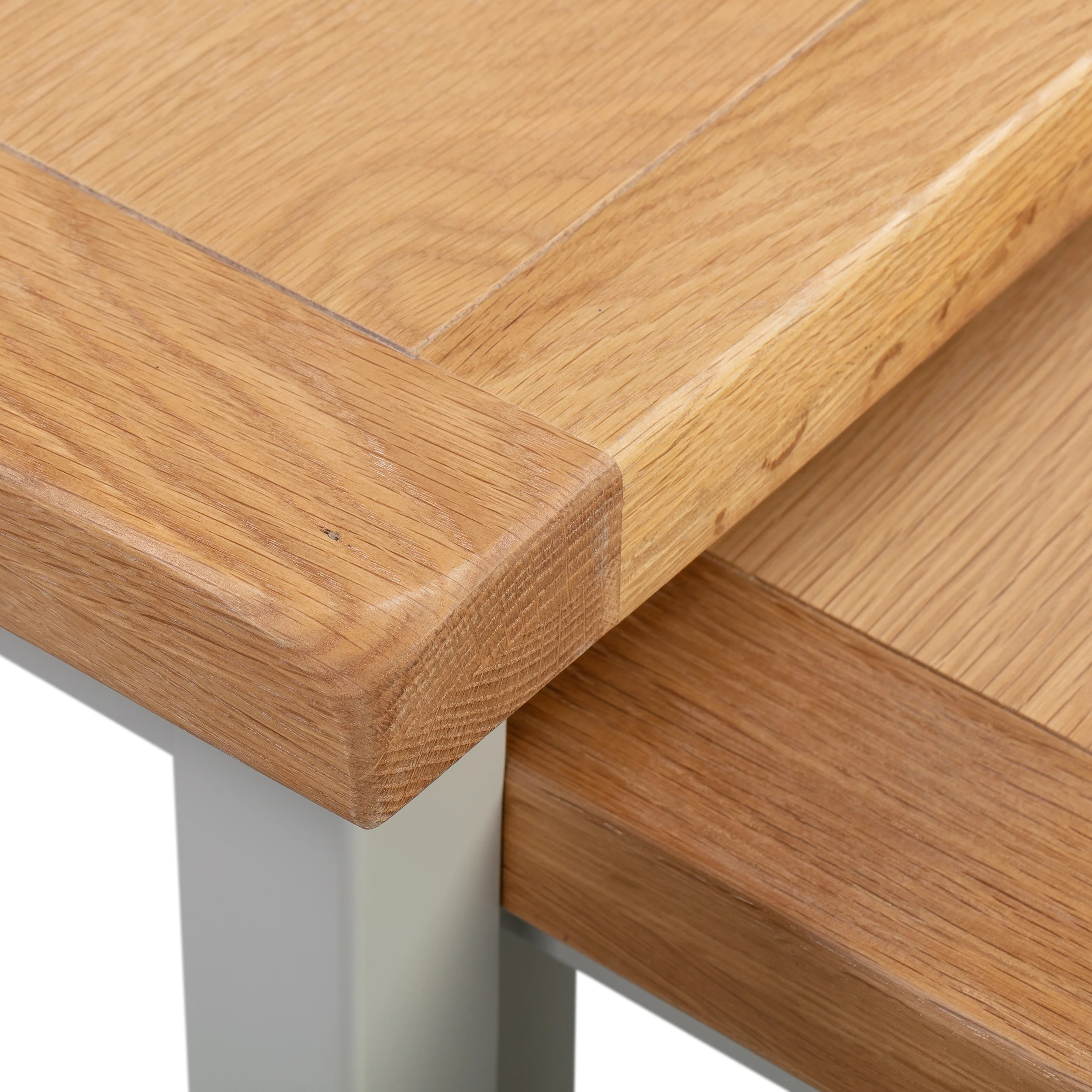 Cambridge Grey Painted Oak Nest of 3 Tables - Image 4