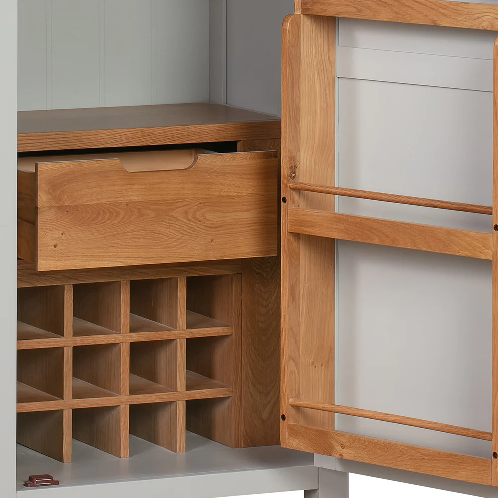 Cambridge Grey Painted Oak Pantry Unit - Image 7