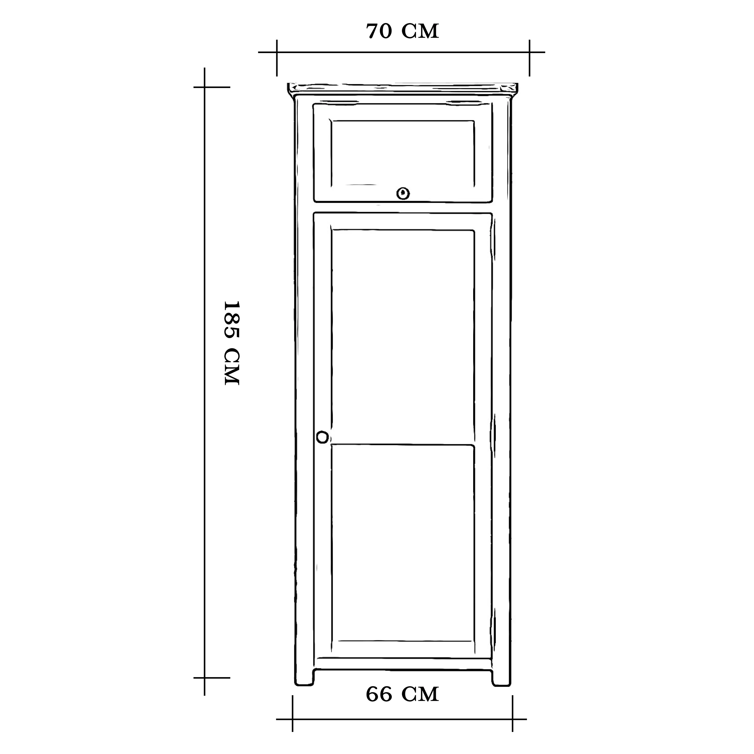 Cambridge Grey Painted Oak Pantry Unit - Image 9