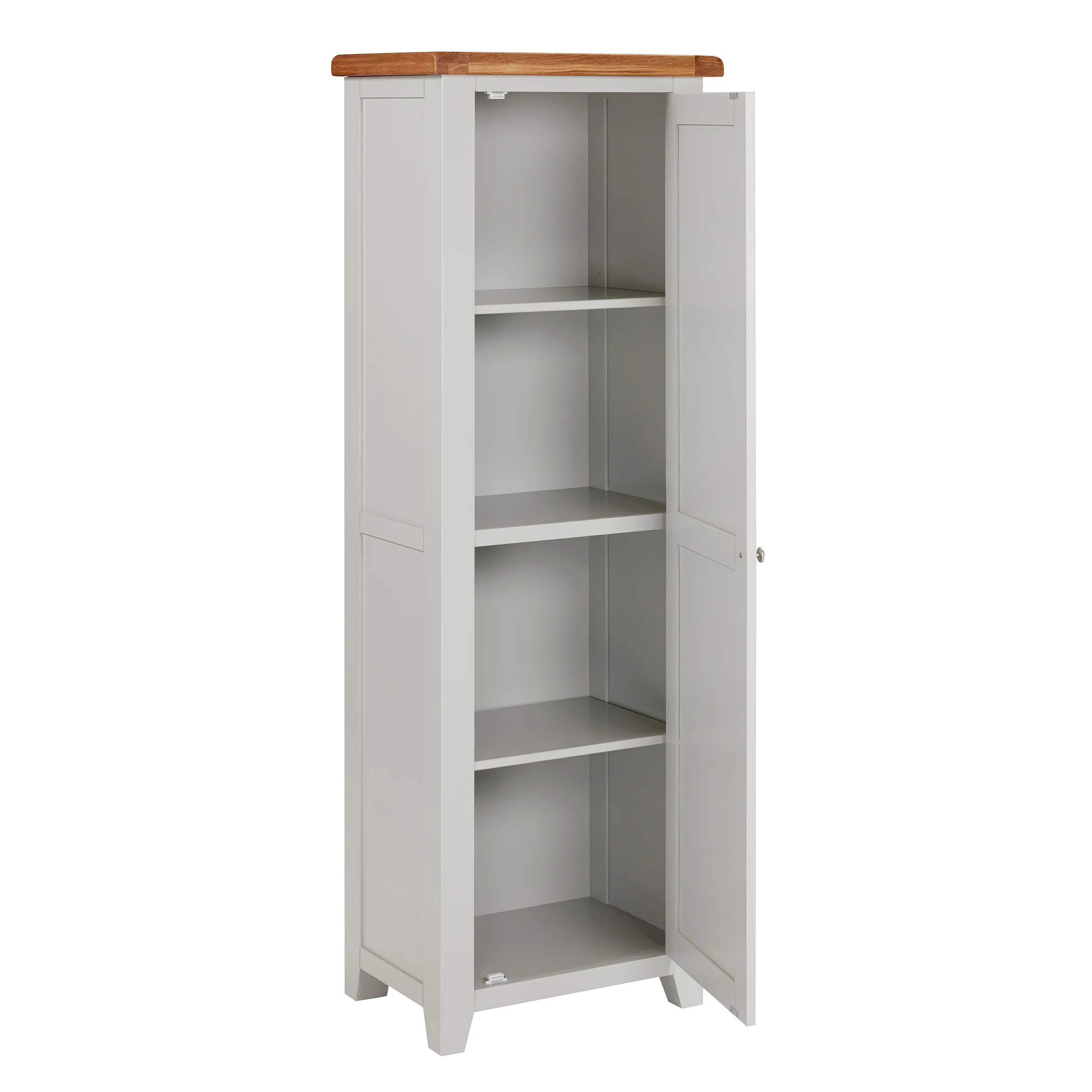 Cambridge Grey Painted Oak Shaker Cupboard - Image 5