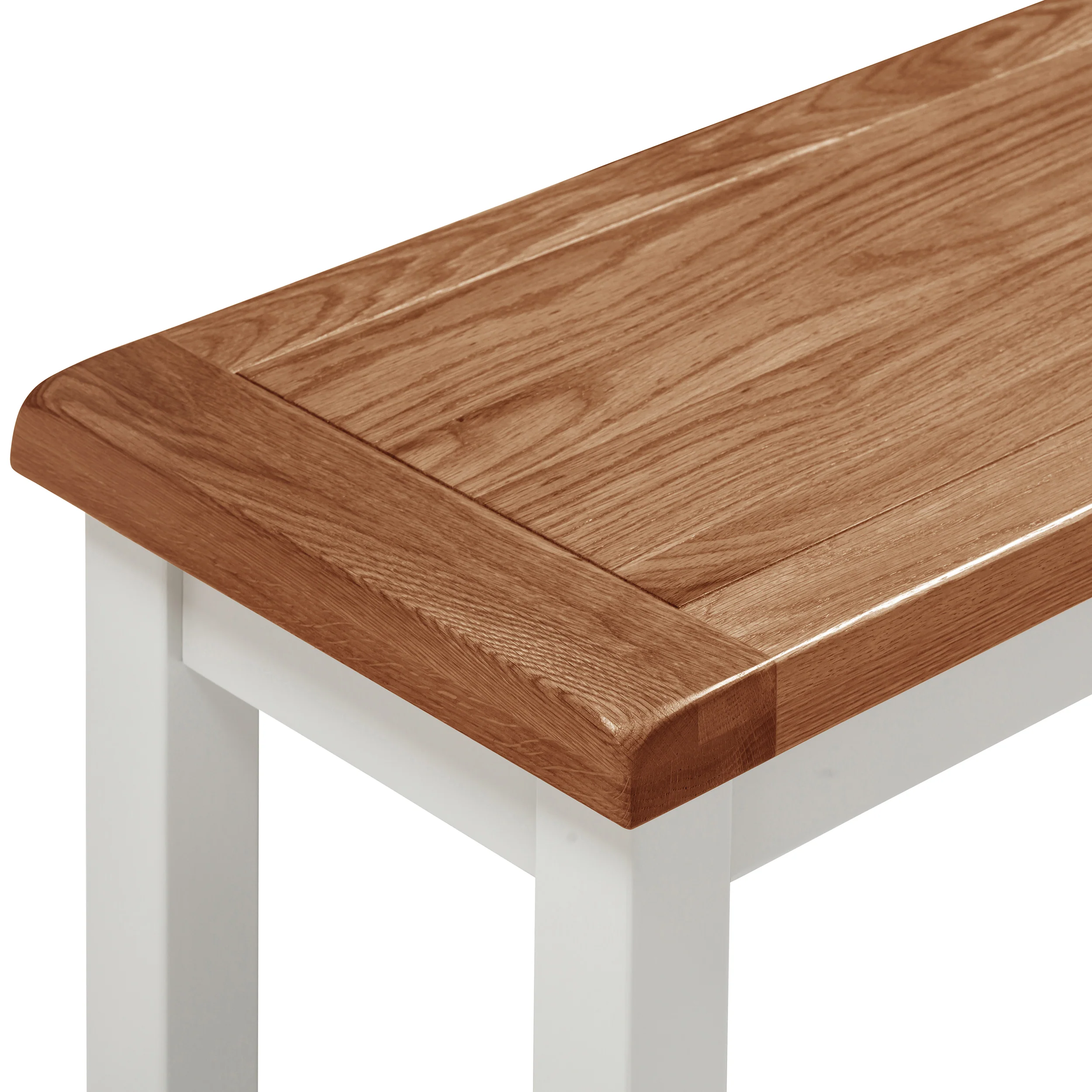 Cambridge Grey Painted Oak Small Bench - Image 3