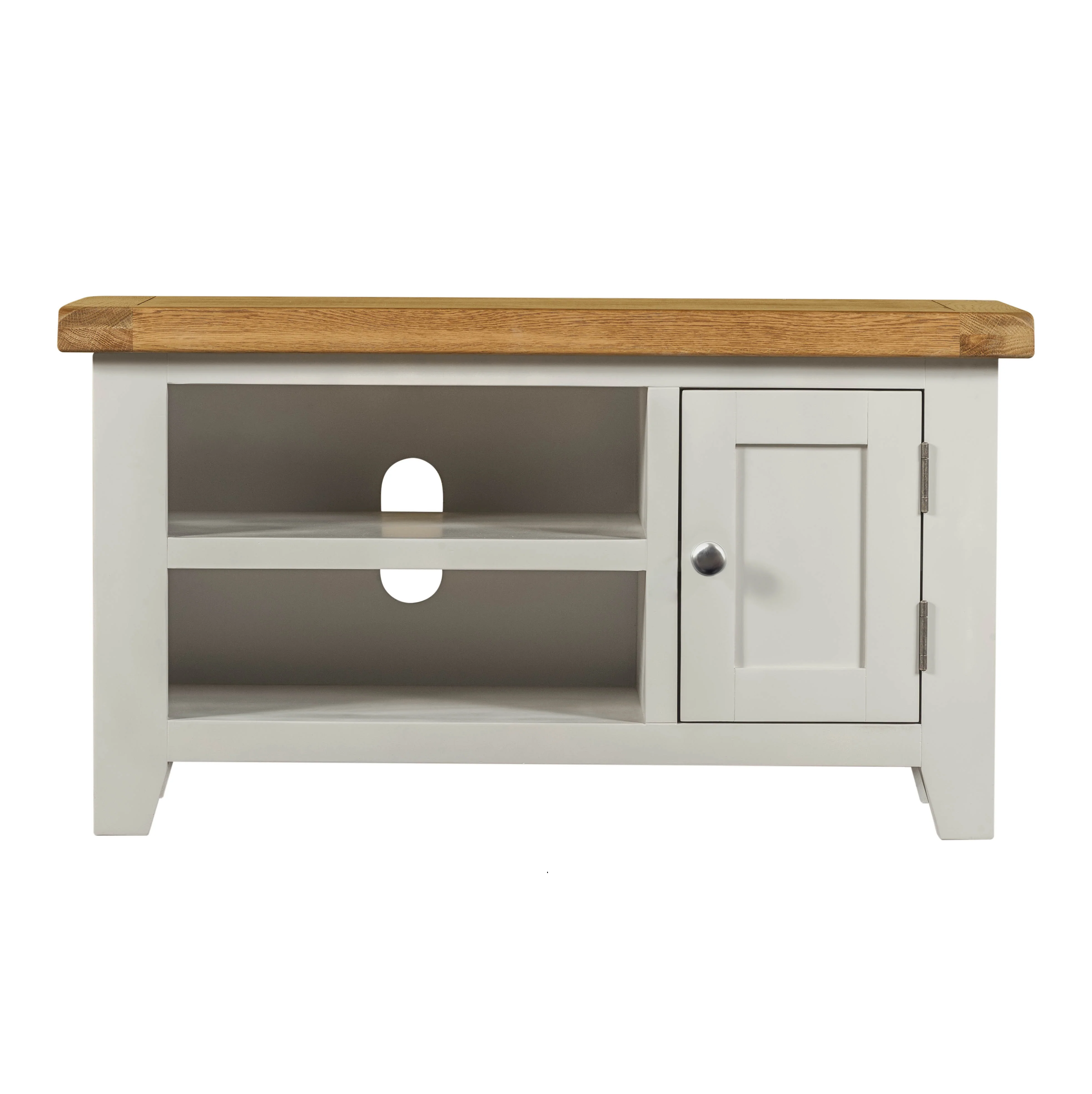 Cambridge Grey Painted Oak Small TV Unit - Image 4