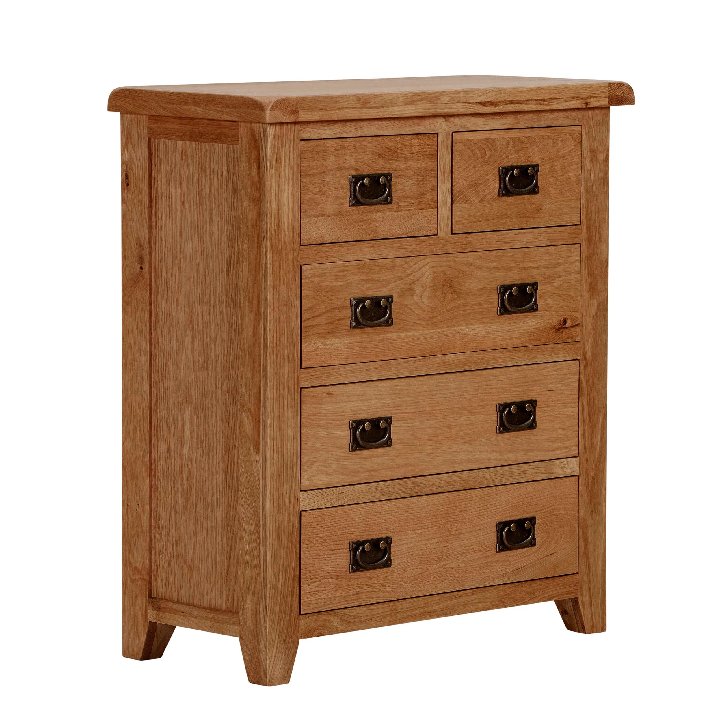 Cambridge Oak 2 Over 3 Chest Of Drawers - Image 4