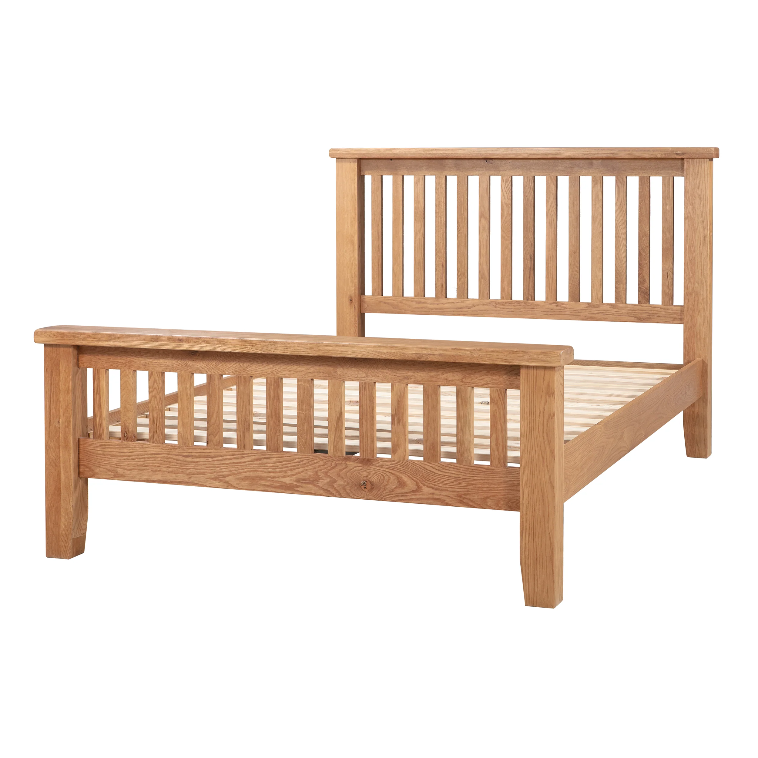Cambridge Oak 4ft 6' Double Bed - Image 3