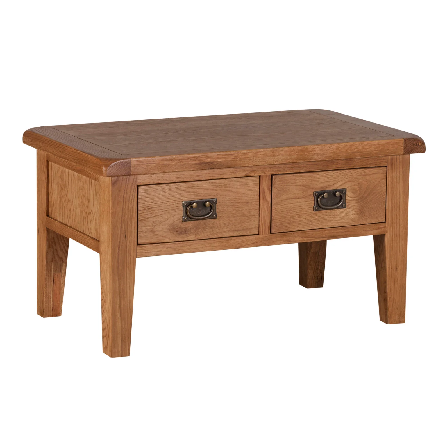 Cambridge Oak Coffee Table with Drawers - Image 3