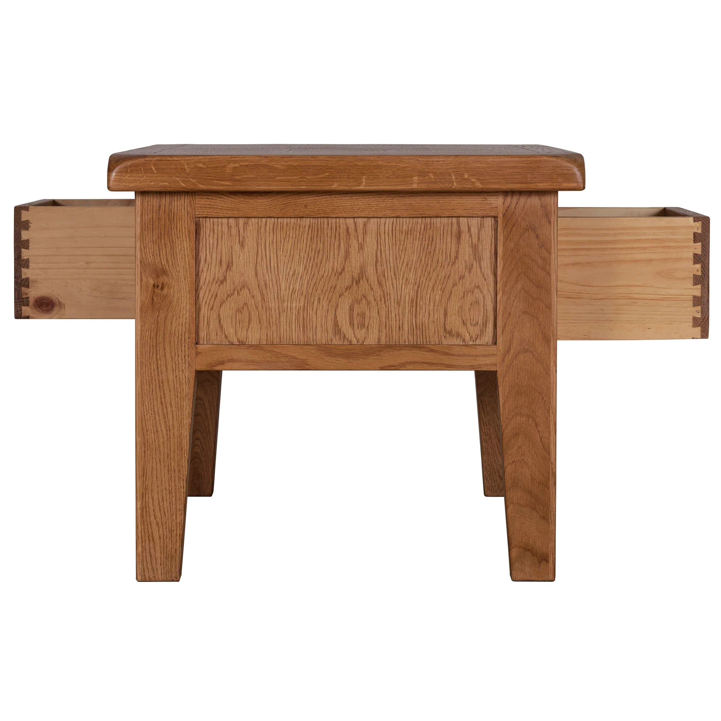 Cambridge Oak Coffee Table with Drawers - Image 6
